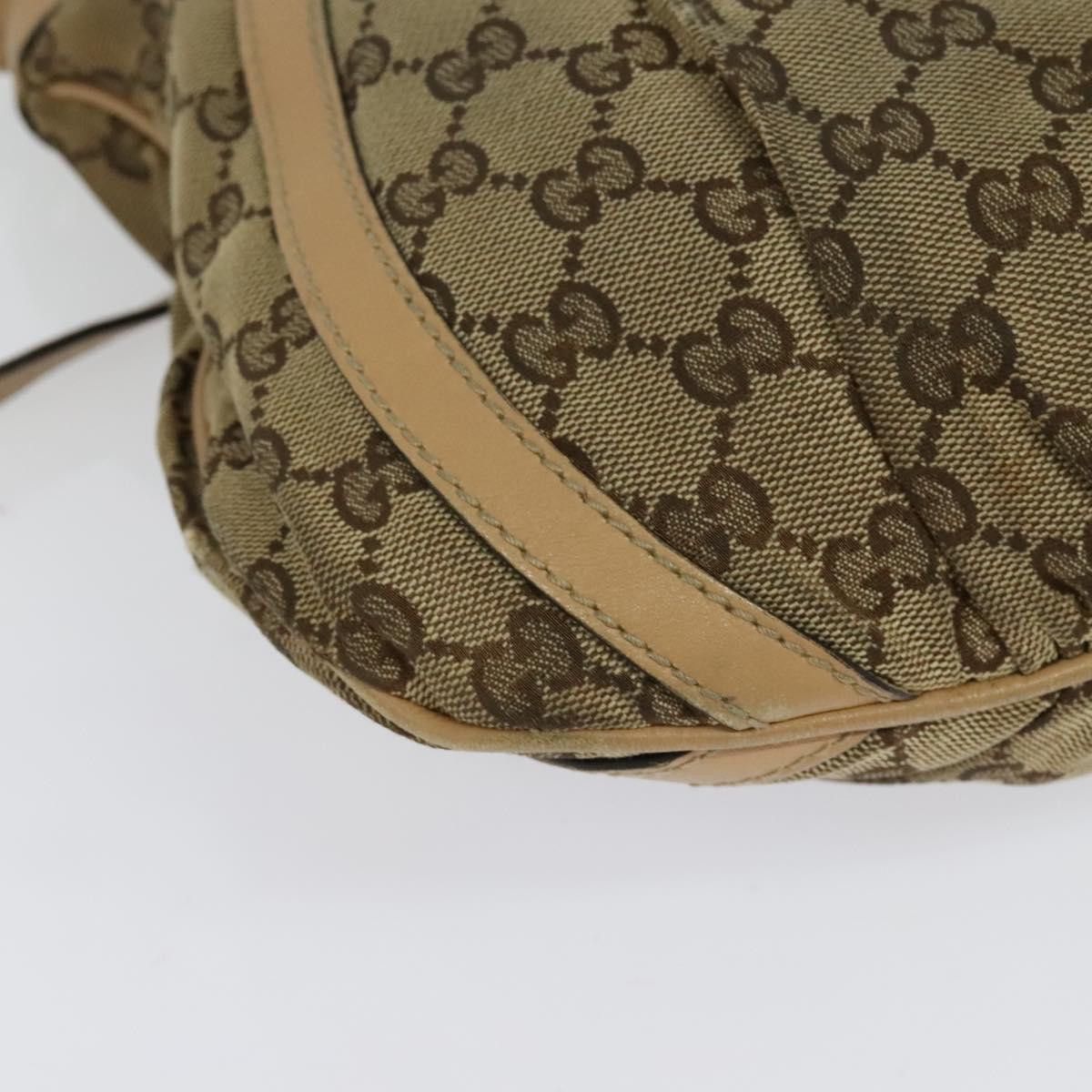 Gucci GUCCI GG Canvas Shoulder Bag Beige Gold Size ONE SIZE - 4 Thumbnail