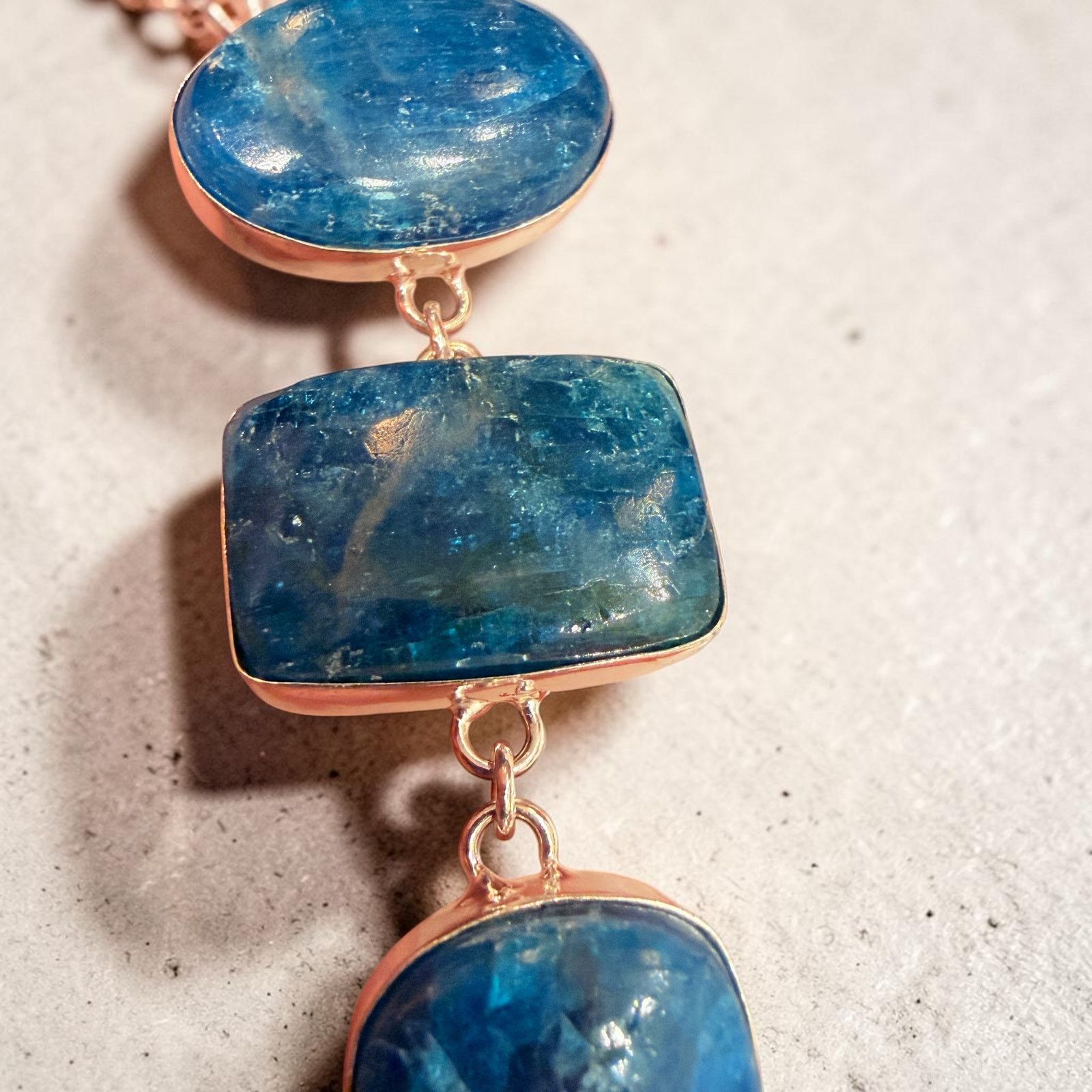 The Unbranded Brand Blue Apatite Statement Pendant Size ONE SIZE - 3 Thumbnail