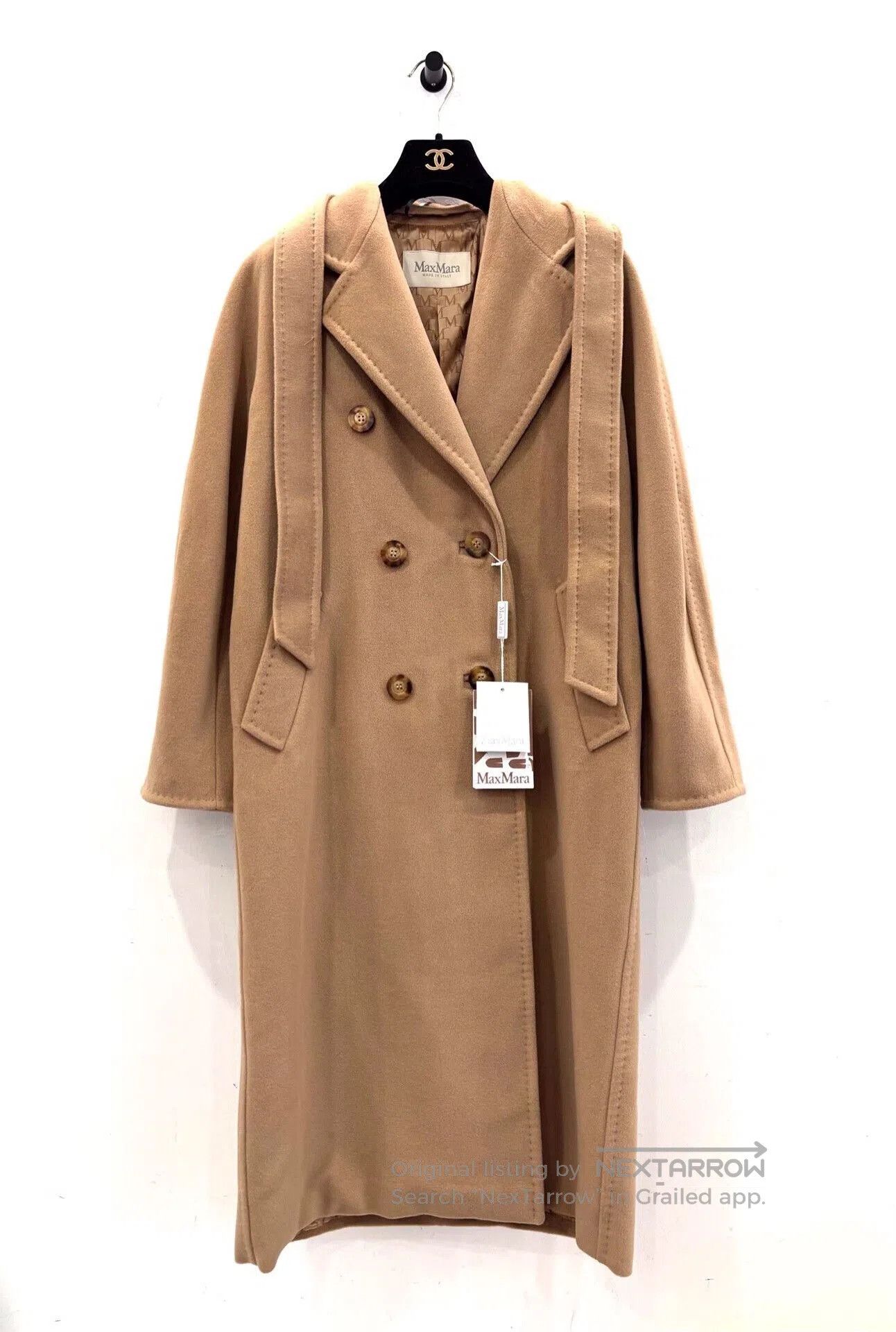Max Mara MaxMara 101801 Women's Camel Wool Coat. Size XXS / US 00 / IT 34 - 1 Thumbnail