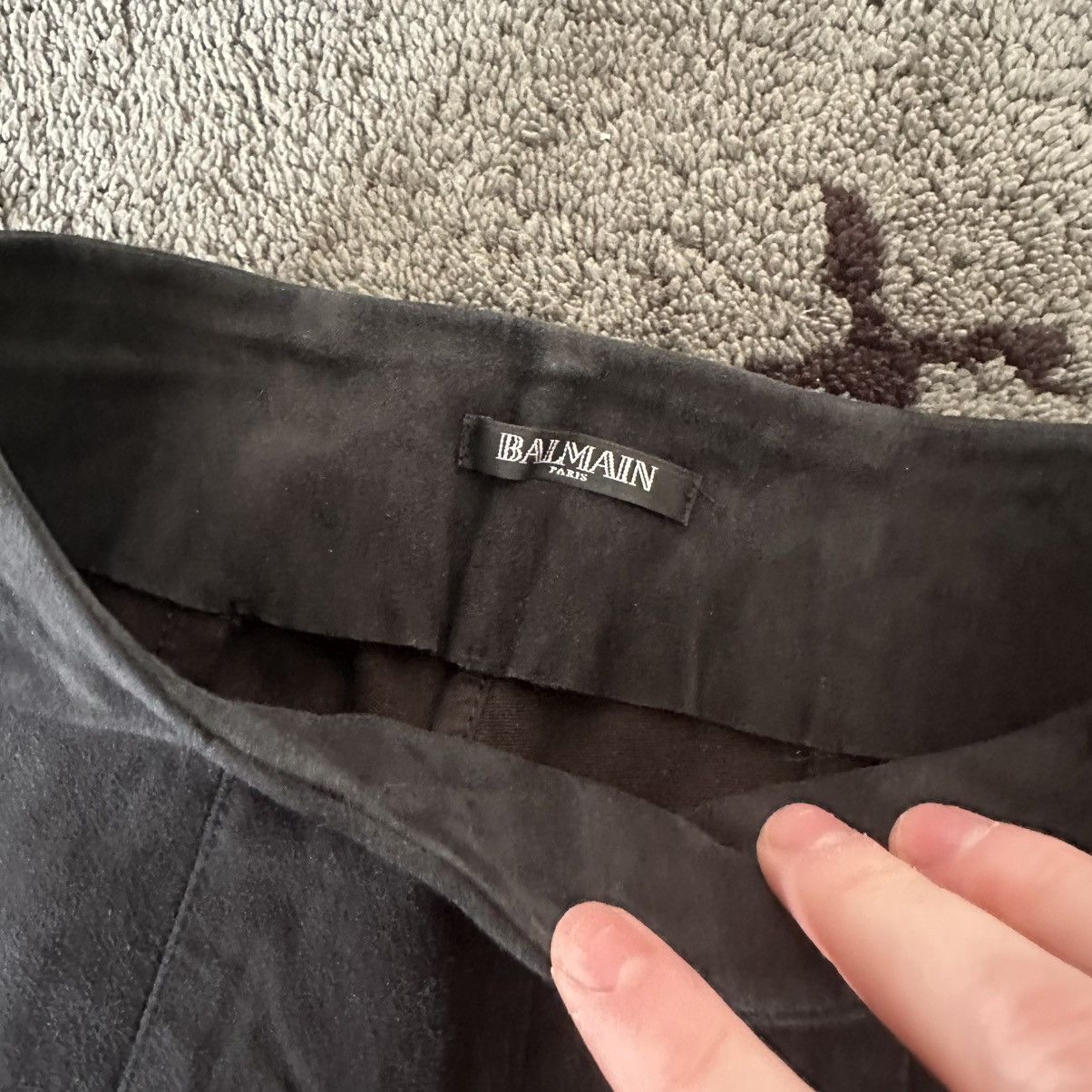 Balmain Archive Balmain Fall 2011 Suede Pants Decarnin Size 25" / US 0 / IT 36 - 2 Thumbnail