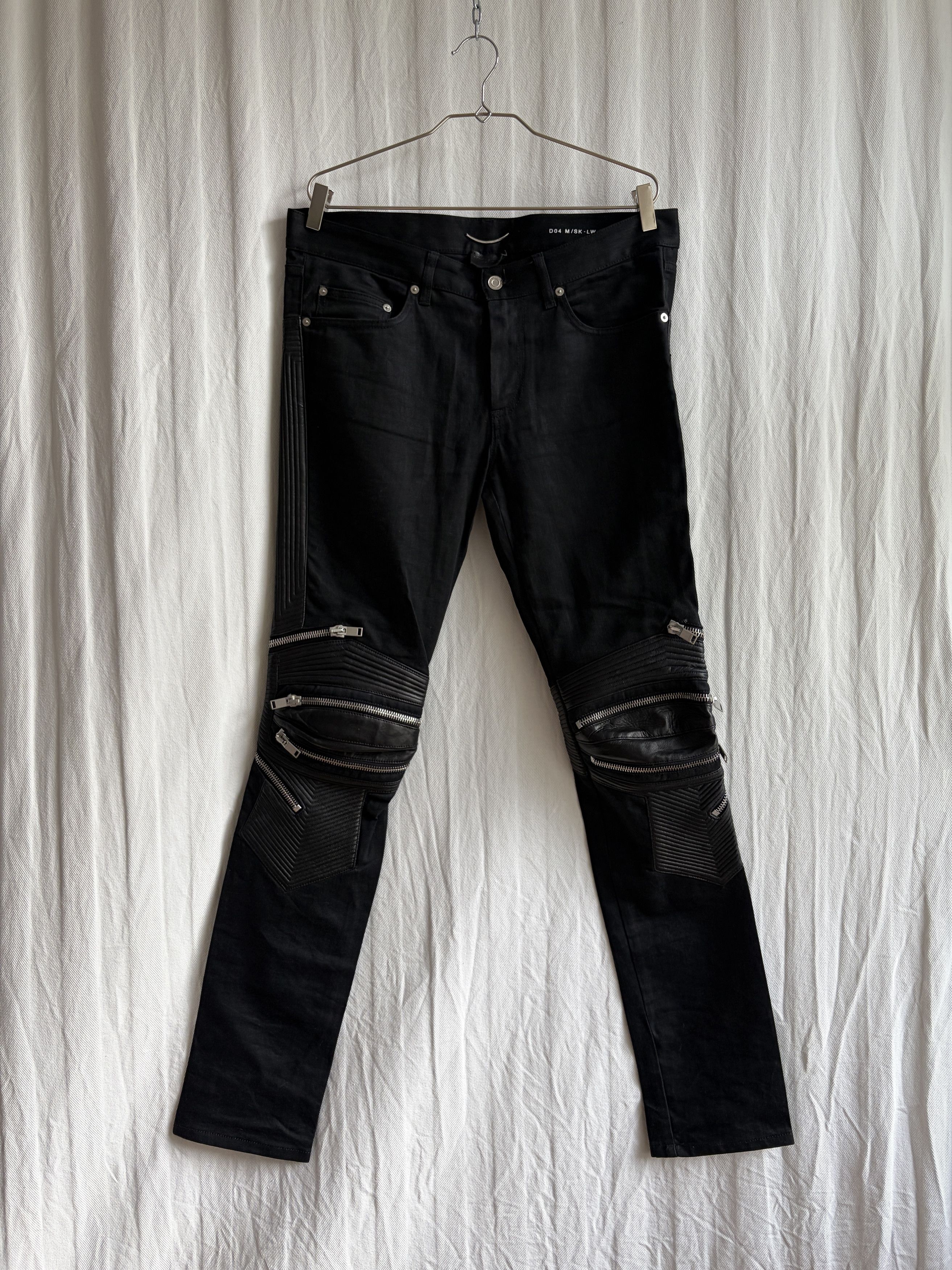 Saint Laurent Paris SLP D04 Zipped Biker Jeans | Grailed