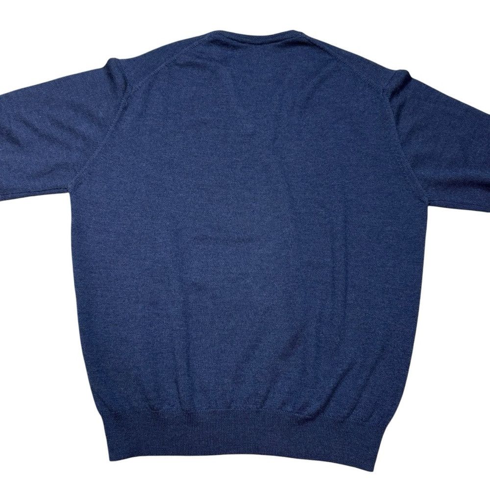 Bobby Jones Bobby Jones Signature 100% Merino Wool V-Neck Blue Made In Size US M / EU 48-50 / 2 - 2 Thumbnail