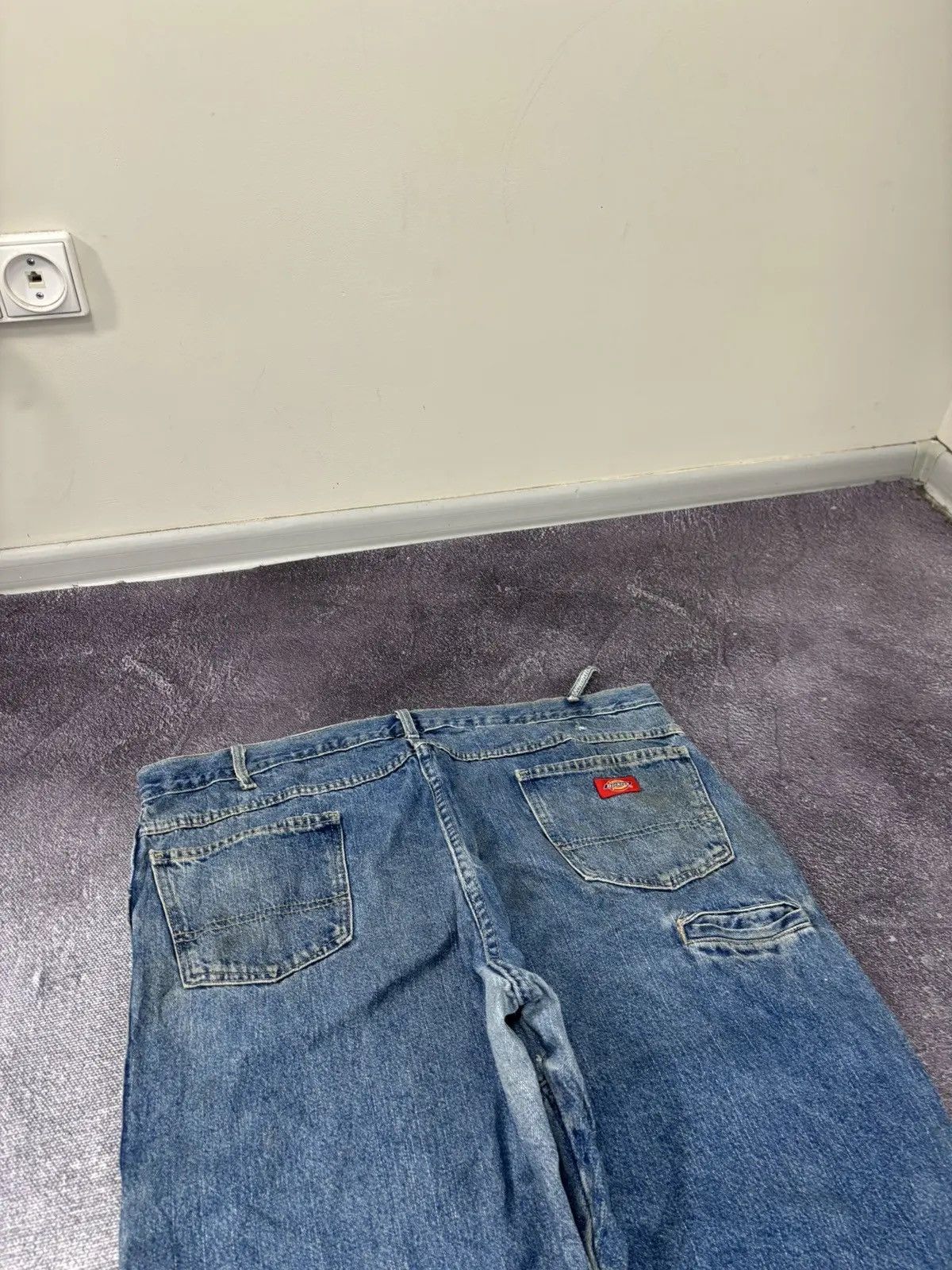Dickies × Vintage Vintage Dickies Double Knee USA Work Hype Blue Denim Jeans Size US 42 / EU 58 - 3 Thumbnail
