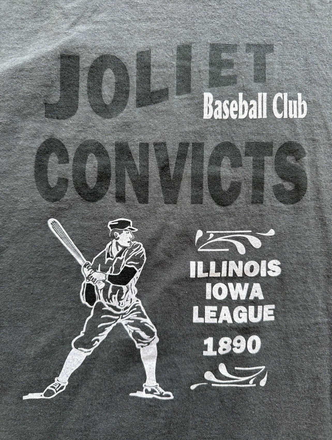 Ebbets Field Flannels Vintage Joliet Convicts Ebbets Tee Sz L USA 1890 League Size US L / EU 52-54 / 3 - 3 Thumbnail