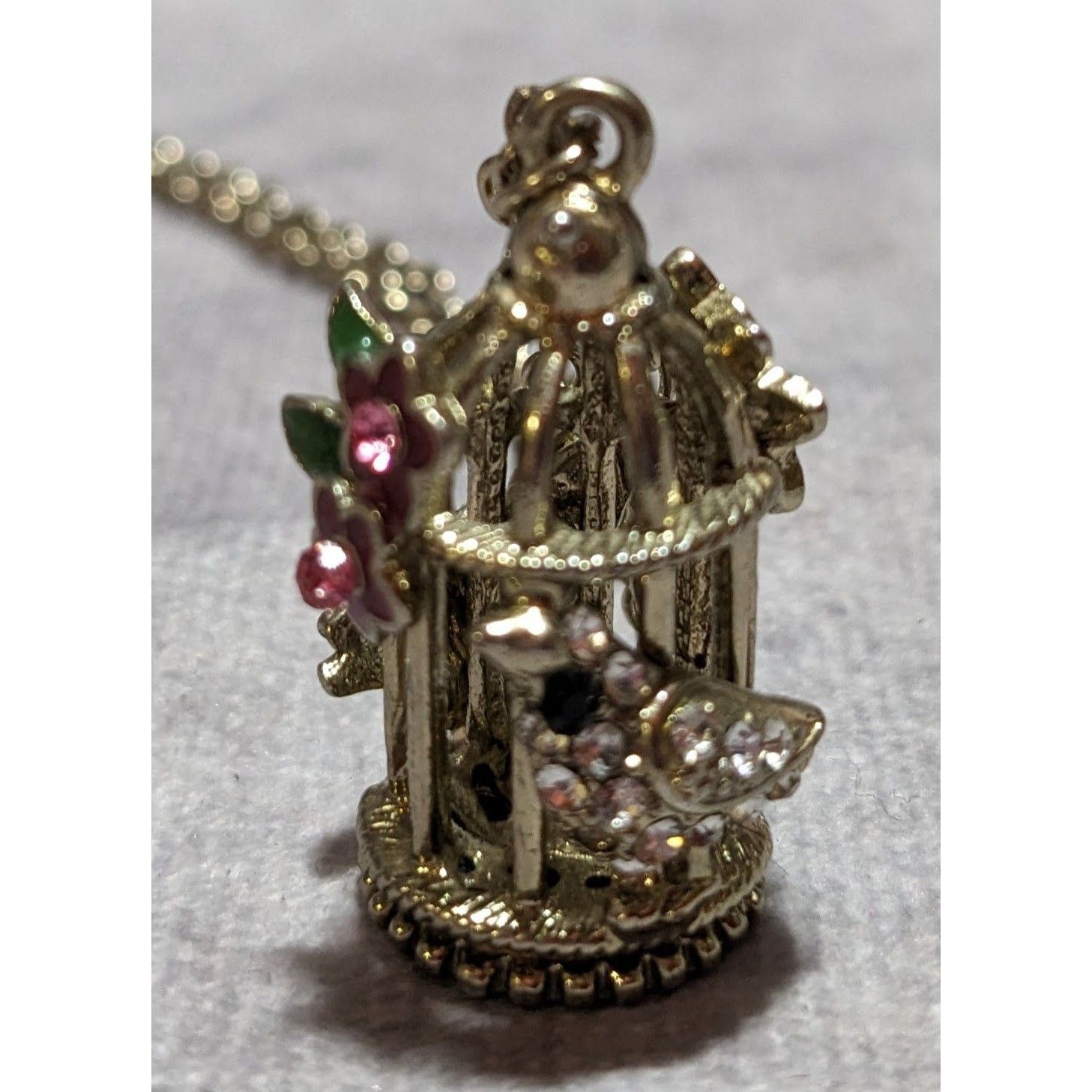 Other Cottagecore Gold Floral Birdcage Necklace Size ONE SIZE - 16 Thumbnail