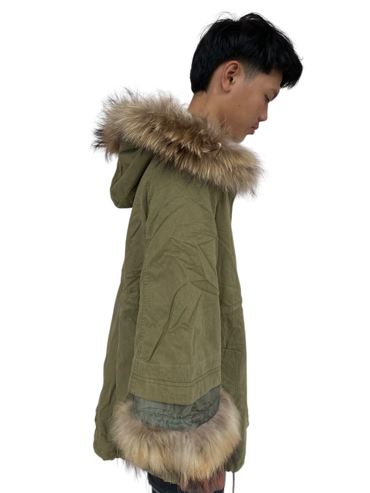 If Six Was Nine × Japanese Brand × Le Grande Bleu (L.G.B.) 2000s Rodeo Crown - Fur Hoodie Jacket Size M / US 6-8 / IT 42-44 - 2 Thumbnail