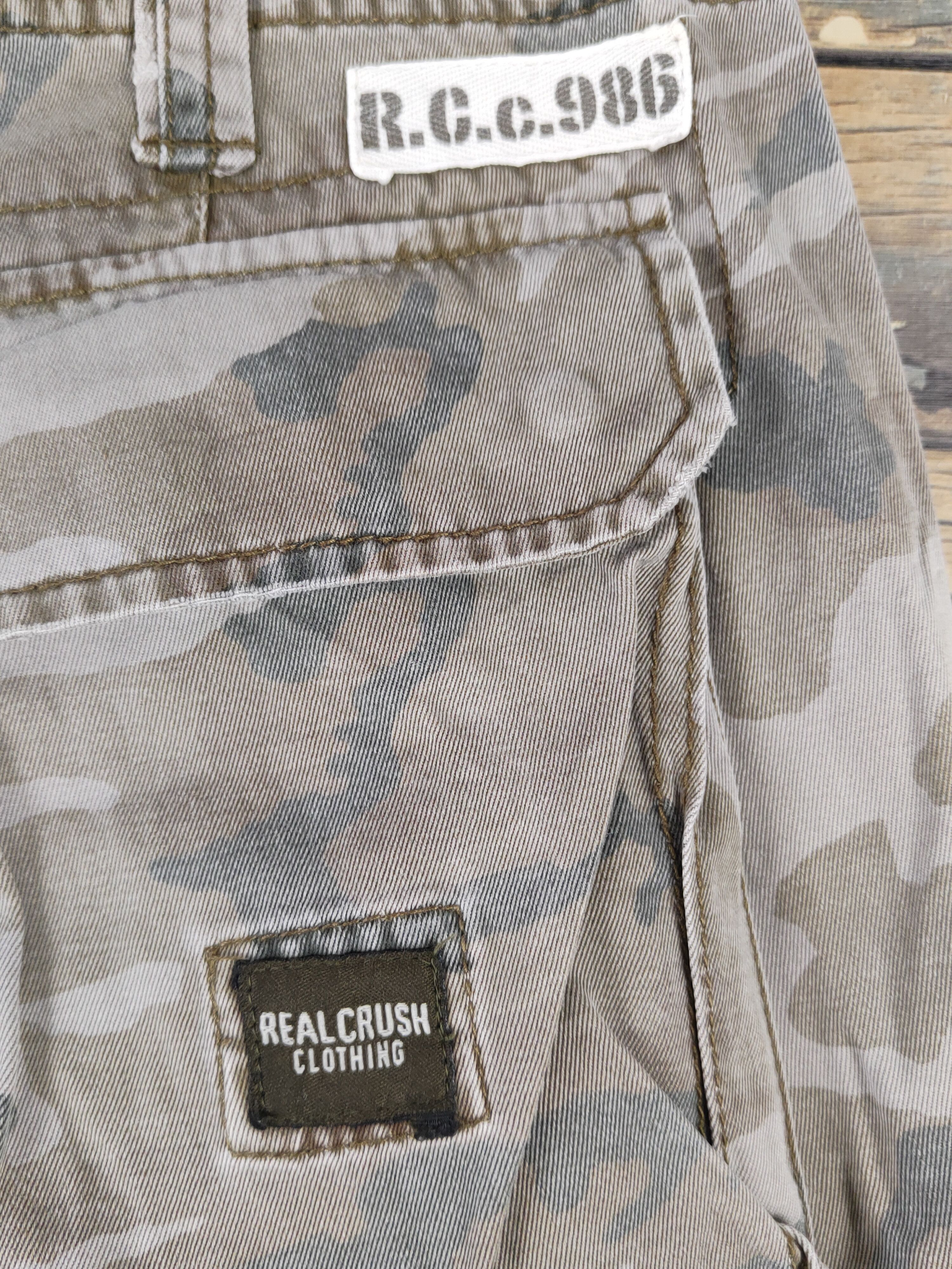Japanese Brand Real Crush Clothing Camo Multipocket Cargo Pants #W1889 Size US 30 / EU 46 - 10 Thumbnail