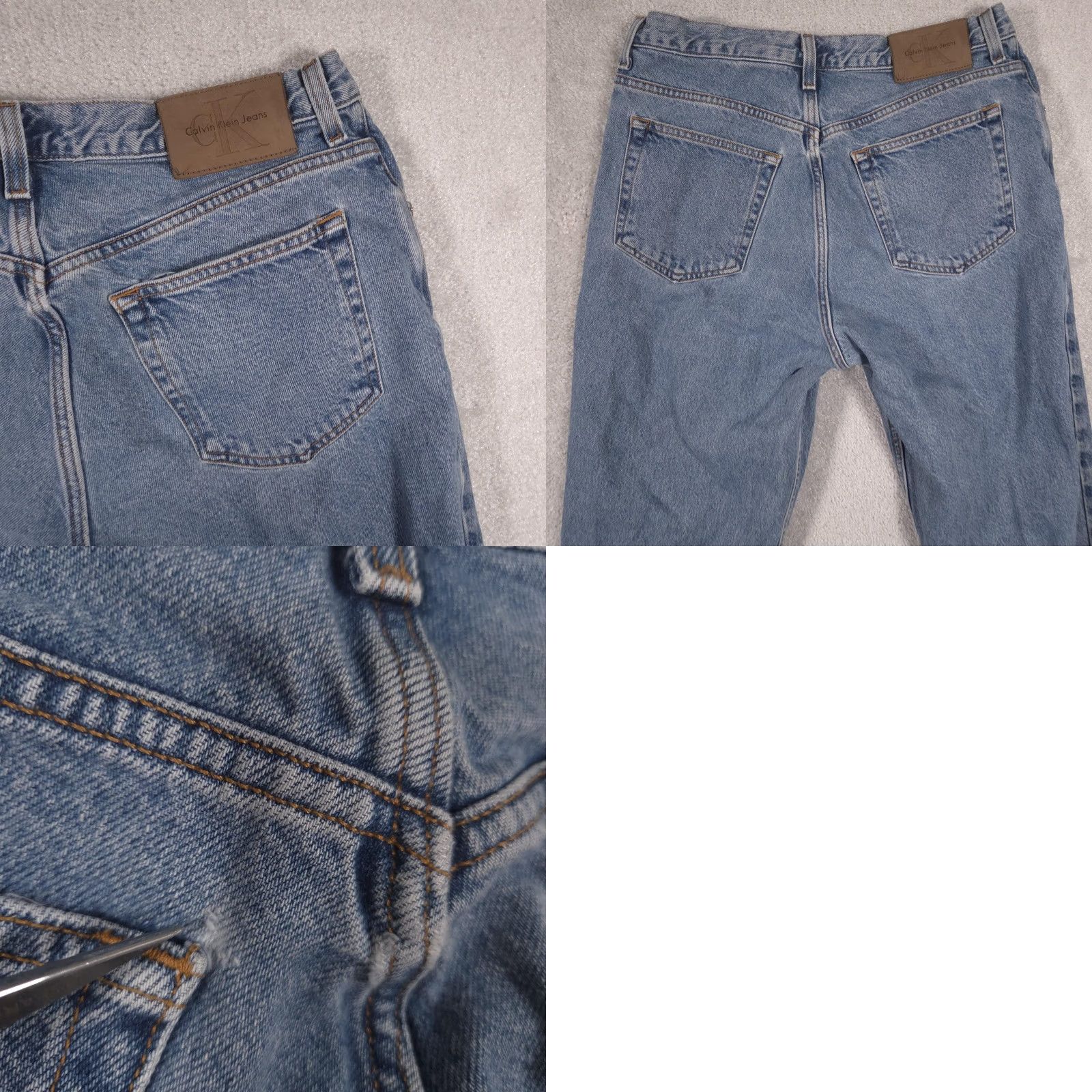 Vintage Calvin Klein Jeans Mens 34x34 Blue Medium Wash Straight Denim Pants Shirt? Size US 34 / EU 50 - 9 Thumbnail