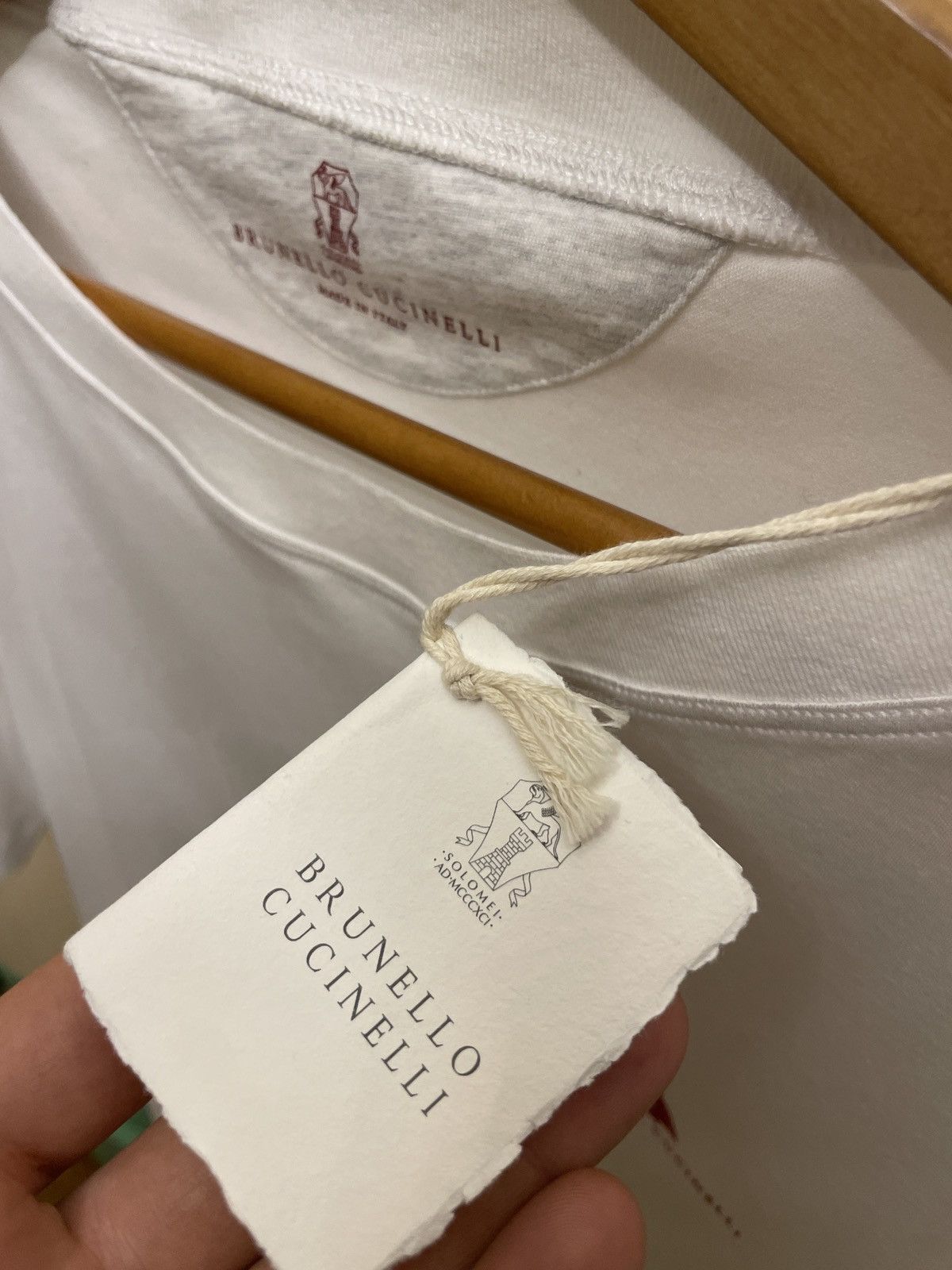Brunello Cucinelli Brunello Cucinelli white tshirt Size US M / EU 48-50 / 2 - 6 Thumbnail