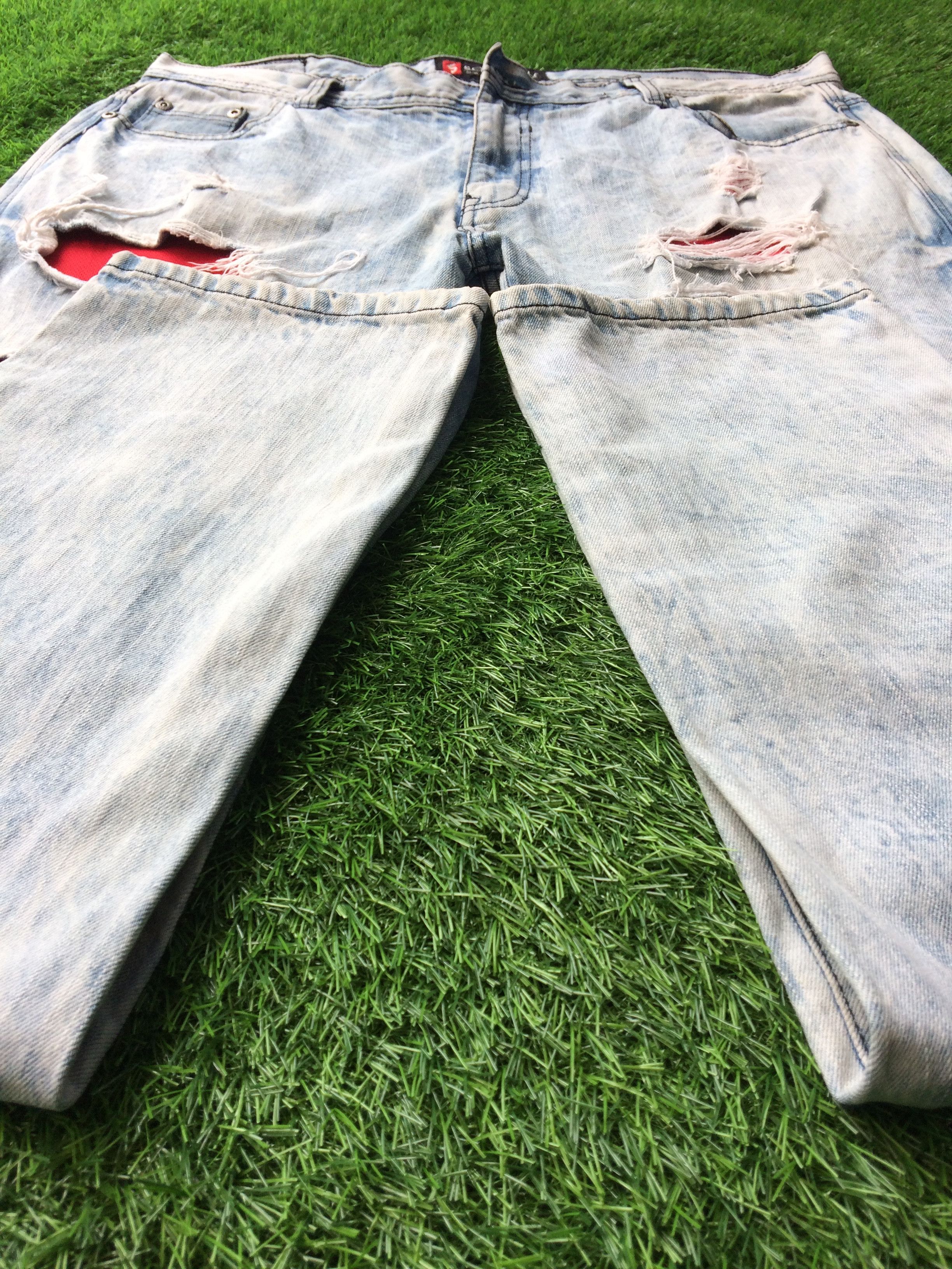 Southpole Distressed Ripped Southpole Acid Wash Jeans D-722 Size US 40 / EU 56 - 5 Thumbnail