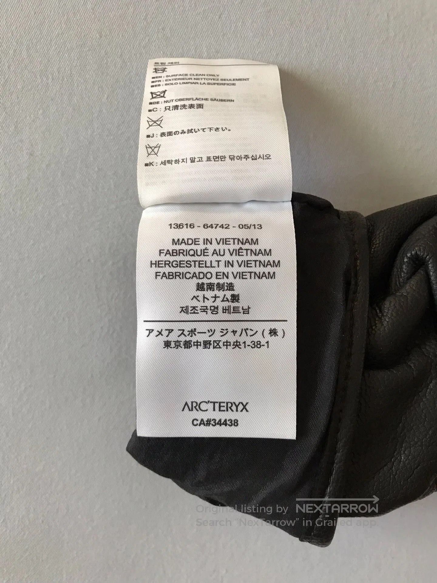 Arc'teryx Arc'Teryx 13616 Black Goatskin Tactical Gloves. Size ONE SIZE - 9 Thumbnail