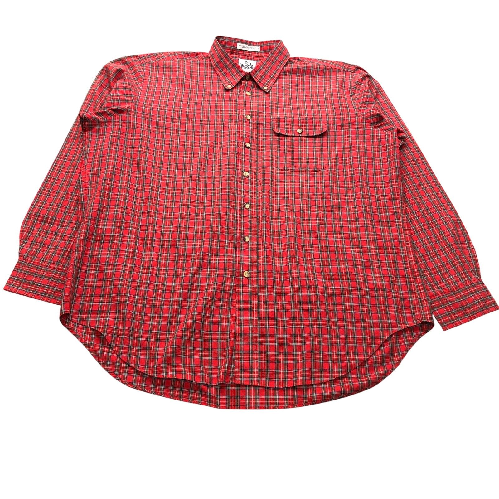Other Vintage Woolrich Button Up Shirt Men XL Plaid Red White Size US XL / EU 56 / 4 - 1 Thumbnail
