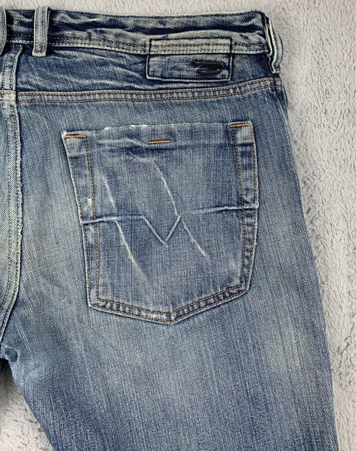 Diesel Diesel Zathan Men’s W34 L32 Distressed Made In Italy 0089J Size US 34 / EU 50 - 6 Thumbnail