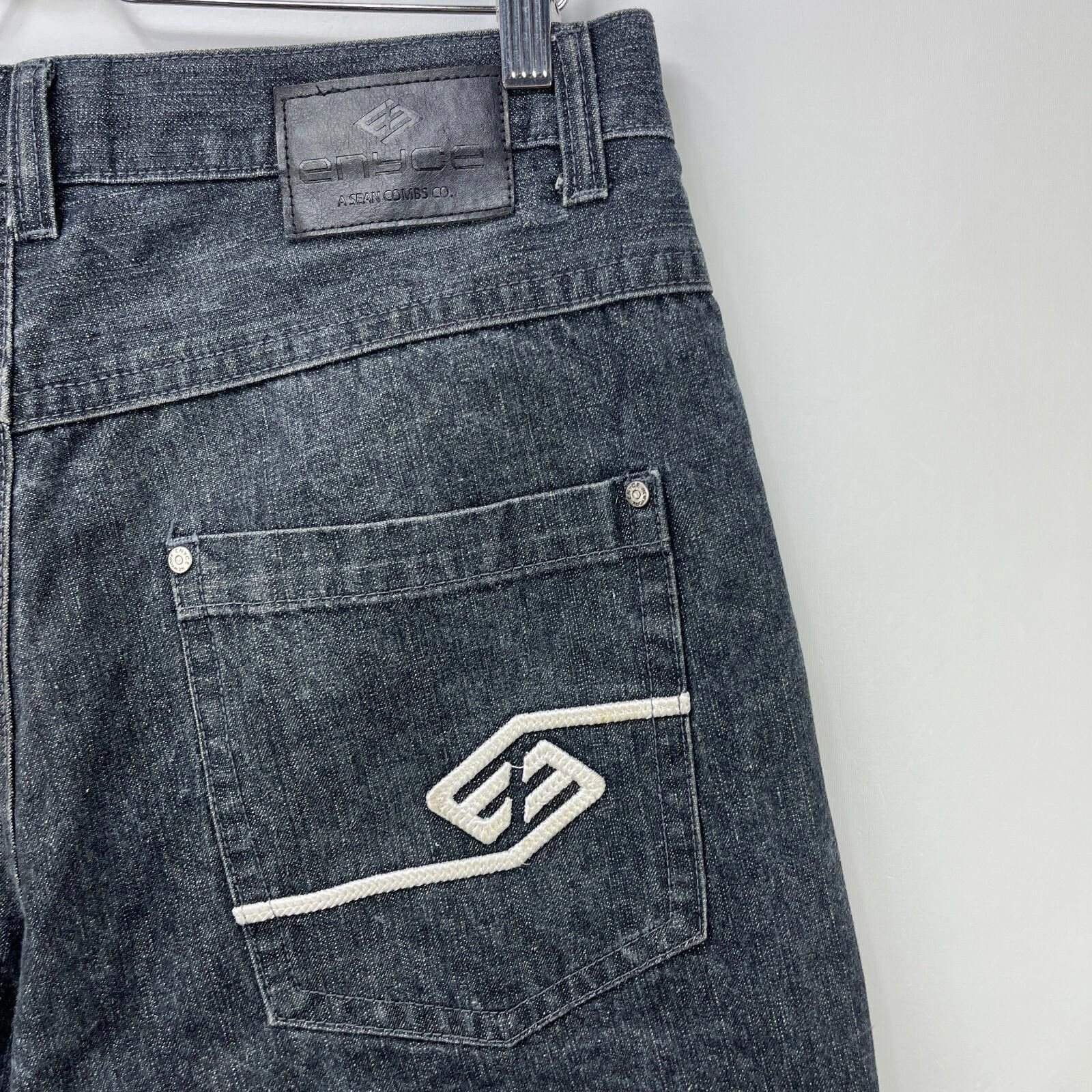 Enyce Vintage Y2K ENYCE Sean John Jorts Denim Shorts 36 Baggy Size US 36 / EU 52 - 3 Thumbnail