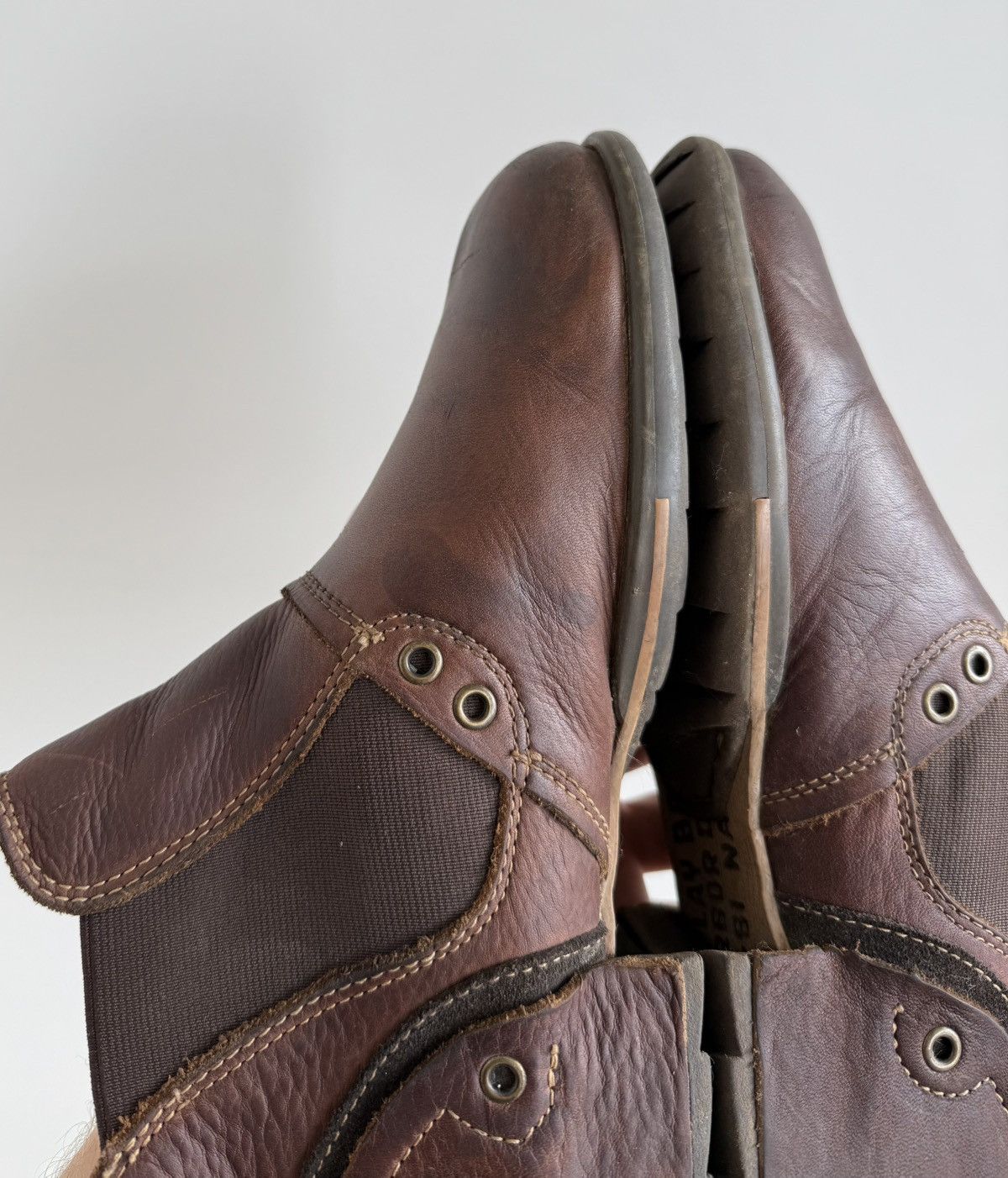 Replay Vintage Replay Brown Biker Leather Boots A.S. 98 AvantGarde Size US 7 / EU 40 - 6 Thumbnail