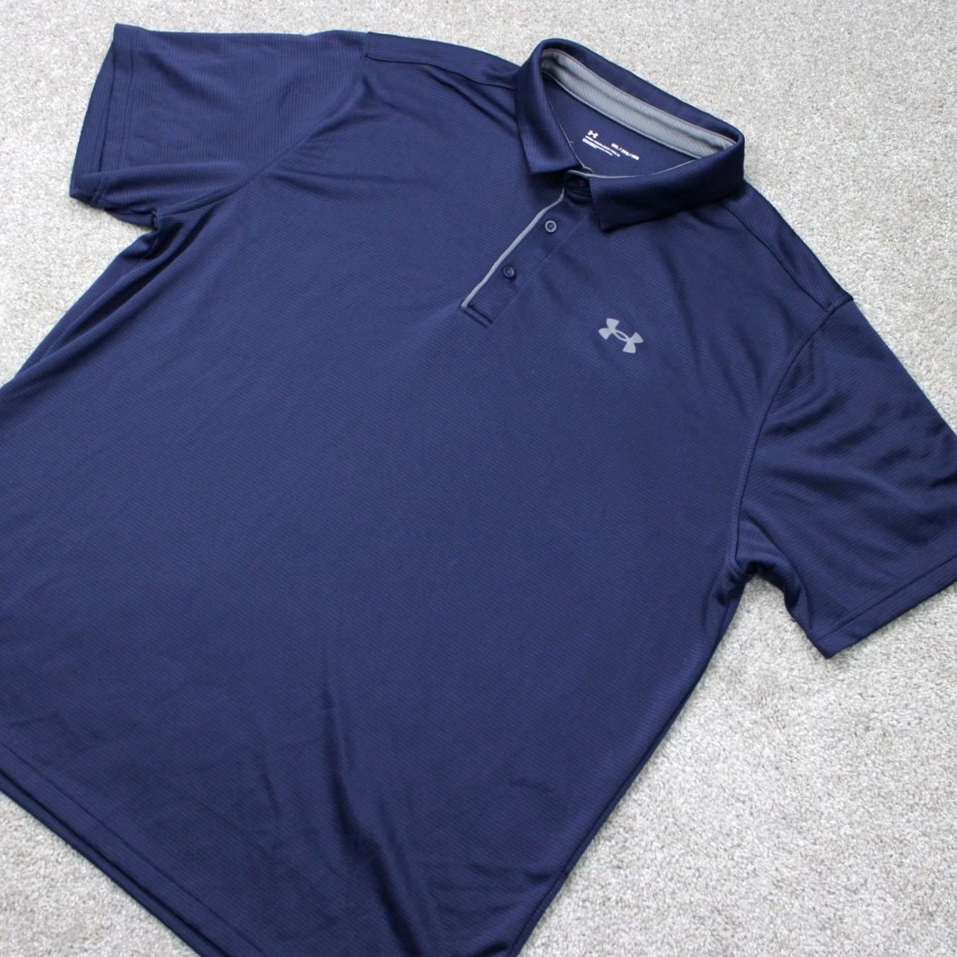 Under Armour Under Armour Polo Shirt Mens 3XL XXXL Blue Short Sleeve Regular Fit Logo Breathable Polo Shirt 3XL Blue Under Armour HeatGear Brand- Under Armour的 Size US XXL / EU 58 / 5 - 4 Thumbnail