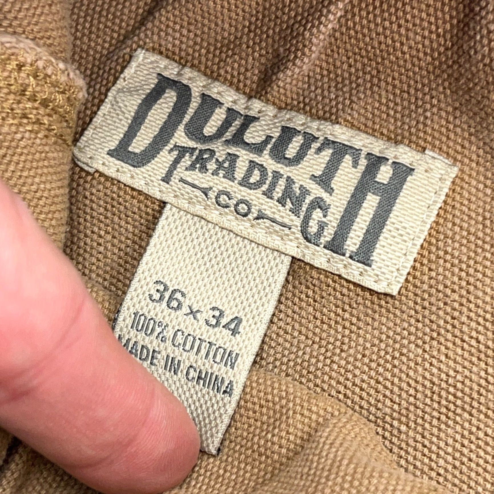 CO Duluth Cargo Pants Men 36x34 Brown Duck Canvas Baggy Y2K Distressed Trading Co Pants Mens Brown Canvas Cargo Pants 90s Hippie Grunge Retro Vintage? Size US 32 / EU 48 - 3 Thumbnail