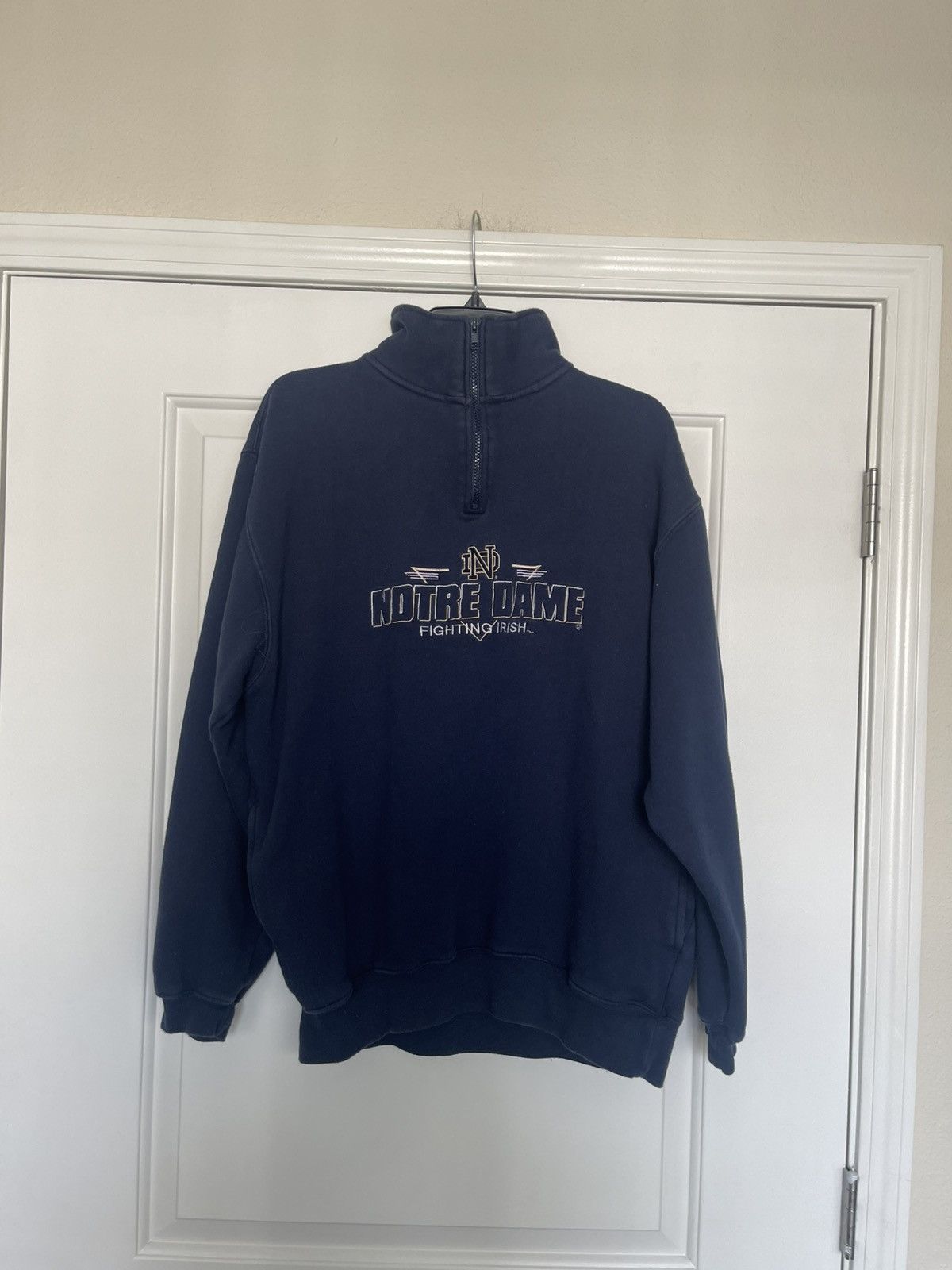 Vintage Cadre Athletic Notre Dame Fighting Irish 1/4 Zip Size US L / EU 52-54 / 3 - 1 Thumbnail