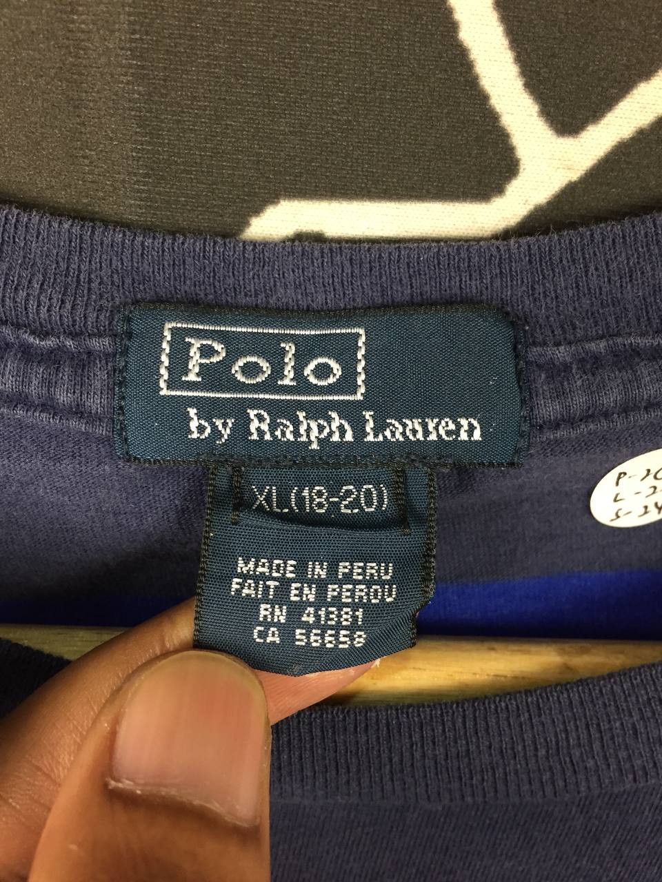 Polo Ralph Lauren Vtg Polo Ralph Lauren Small Logo Striped Long Sleeve Tee Size US M / EU 48-50 / 2 - 7 Thumbnail