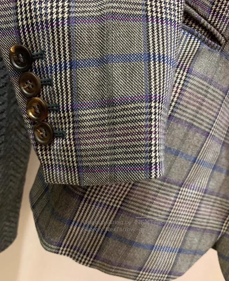 Brunello Cucinelli Brunello Cucinelli Classic Plaid Blazer Size S / US 4 / IT 40 - 6 Thumbnail