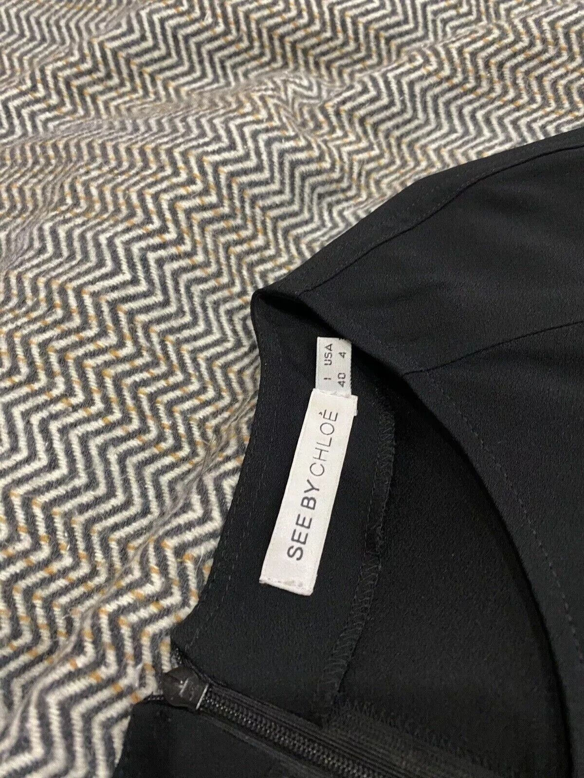 See by Chloe See By Chloe Black Dress Acetate Womens Viscose Size S UK8 Size S / US 4 / IT 40 - 13 Thumbnail