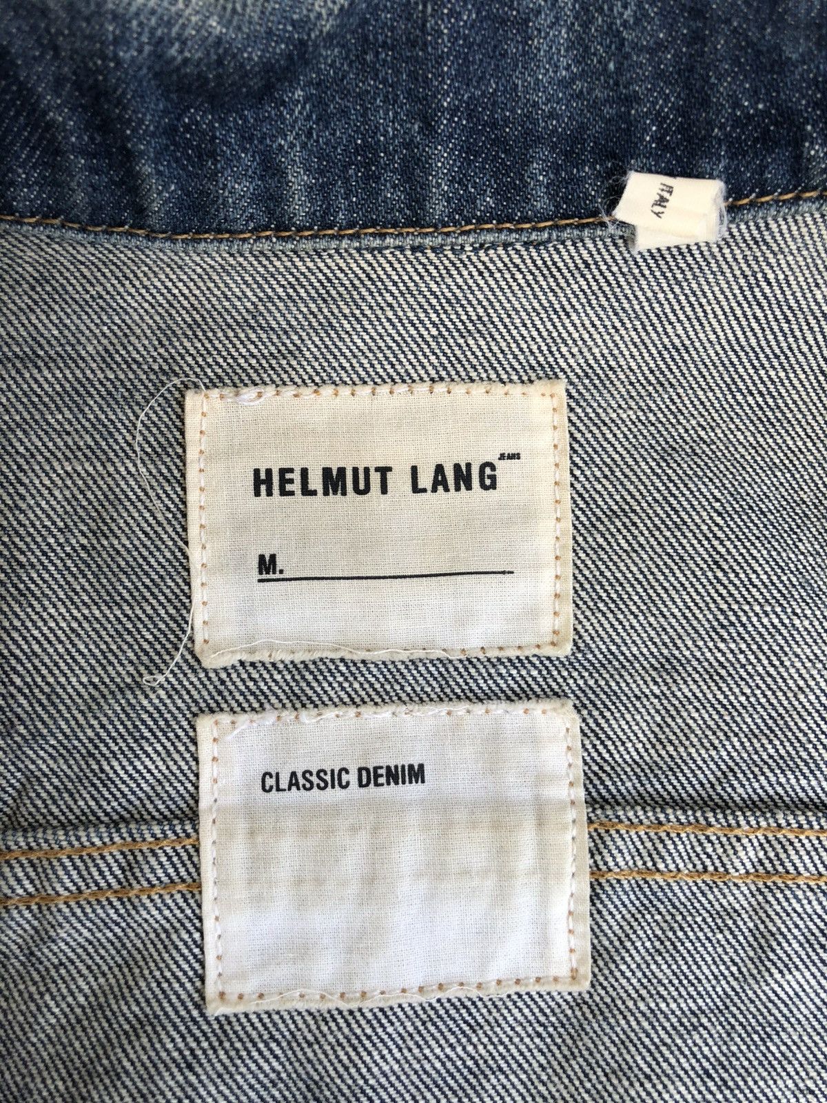 Helmut Lang Helmut Lang Denim Jacket Classic Denim Distressed Size US XS / EU 42 / 0 - 20 Thumbnail