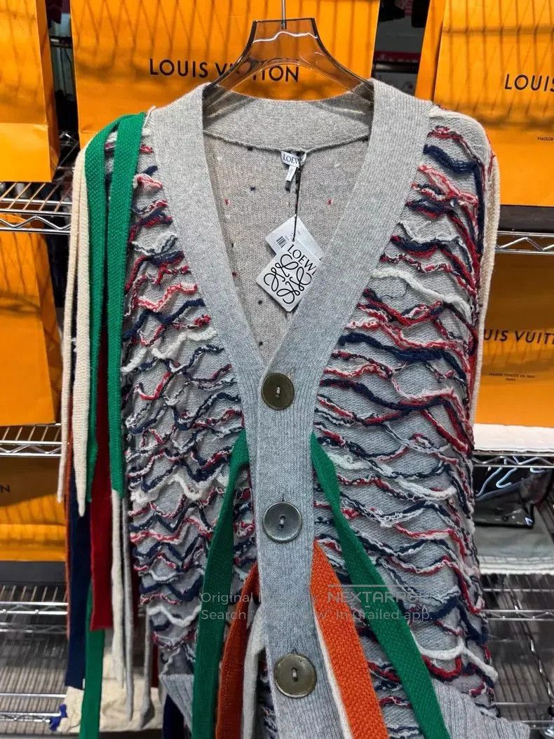 Loewe Loewe Heavy Wool Knit Colorful Cardigan. Size US M / EU 48-50 / 2 - 2 Thumbnail