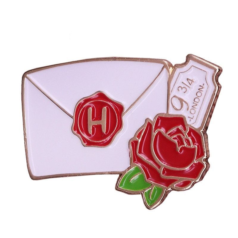 Japanese Brand Harry Potter Hogwart Admission Letter Enamel Pins 09-1 Size ONE SIZE - 1 Preview