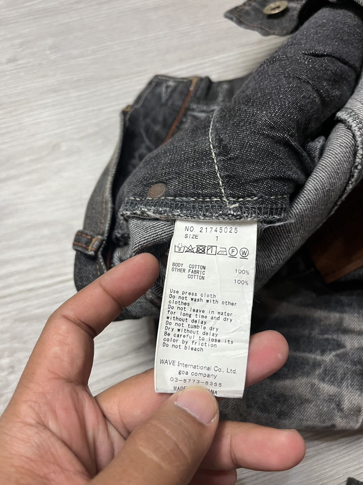 GOA GOA Nimes Selvedge Redline Faded Denim Pants Size US 29 - 8 Thumbnail