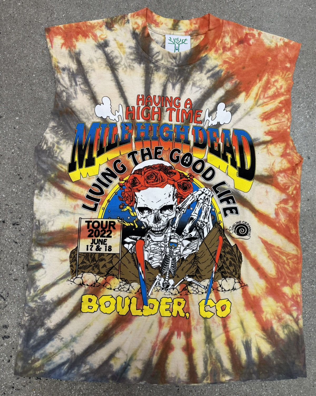 Online Ceramics x Grateful Dead 2022 Tour Shirt