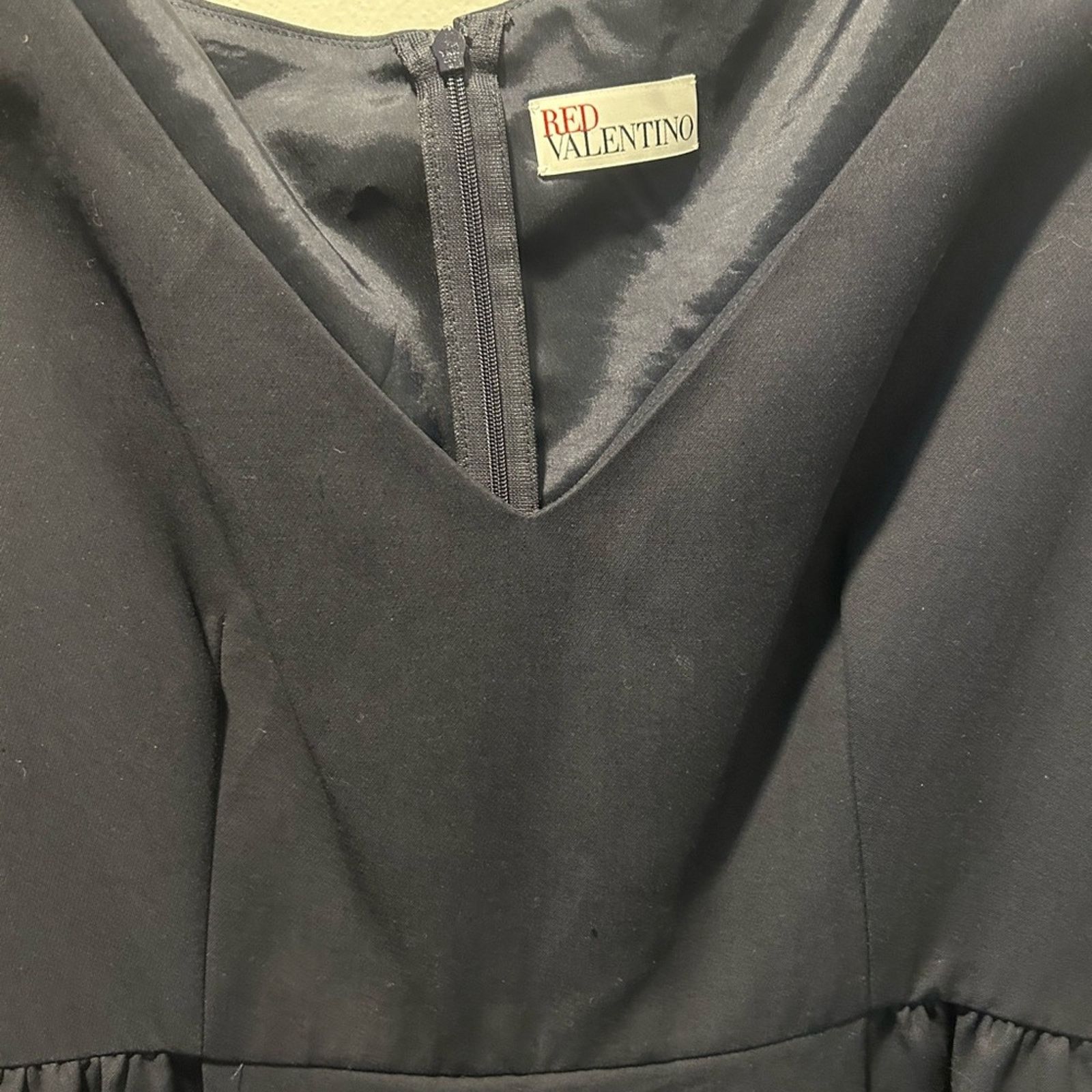 RED Valentino RED Valentino Navy Pockets Cotton Viscose Dress NWT 12 Size XL / US 12-14 / IT 48-50 - 8 Thumbnail
