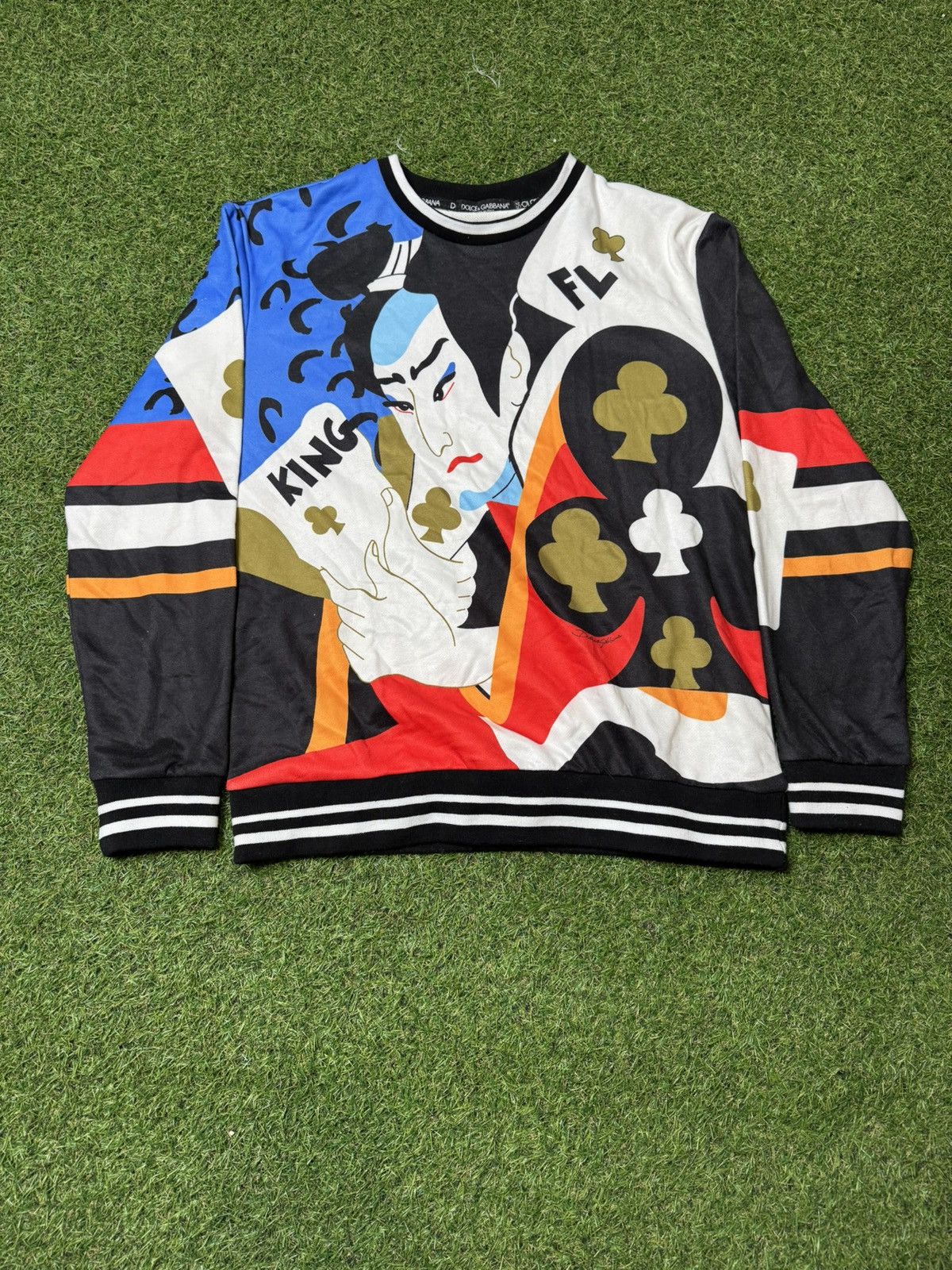 Dolce & Gabbana × Vintage Dolce & Gabbana King Of Clubs Size US L / EU 52-54 / 3 - 1 Thumbnail