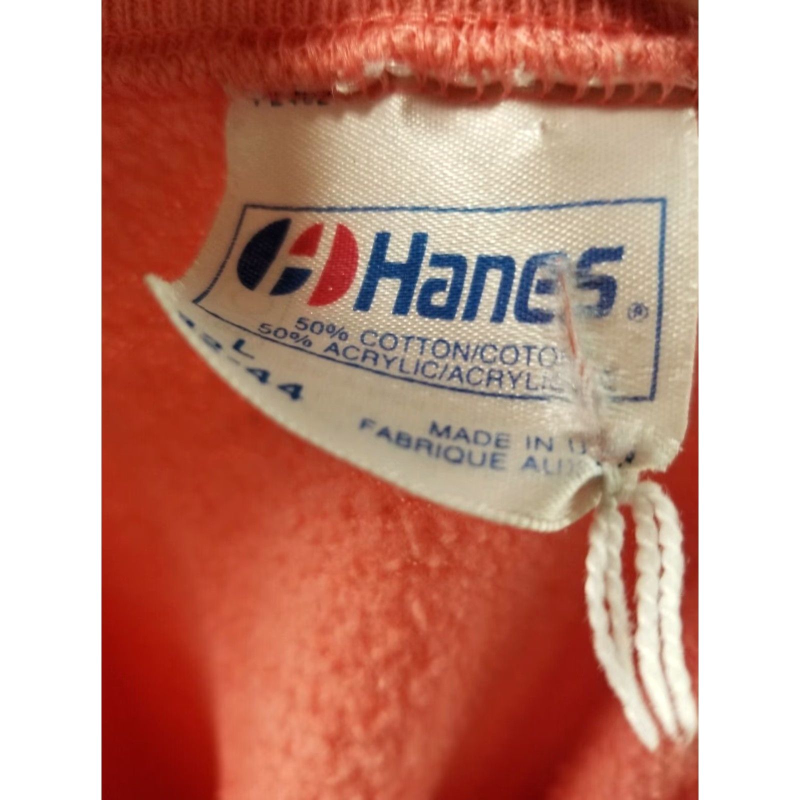 Hanes VINTAGE Florida Lobster Coral Crew Neck Sweatshirt Mens Large Puff Paint 80s Logo 80s Pullover Navy? Size US L / EU 52-54 / 3 - 5 Thumbnail