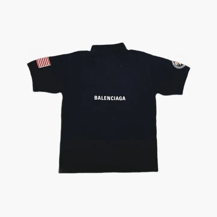 Balenciaga Balenciaga Balenciaga NASA Collaboration Black Polo Shirt Size US M / EU 48-50 / 2 - 3 Thumbnail