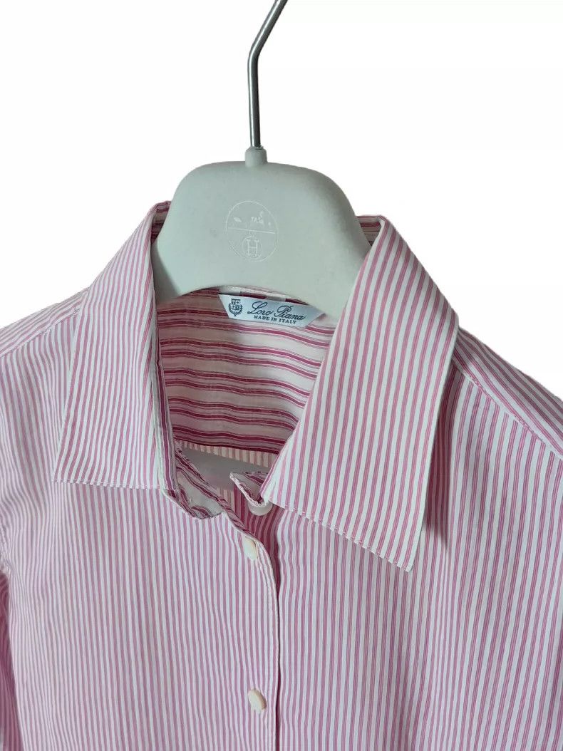 Loro Piana LORO PIANA Women's silk blend striped shirt Size S / US 4 / IT 40 - 3 Thumbnail