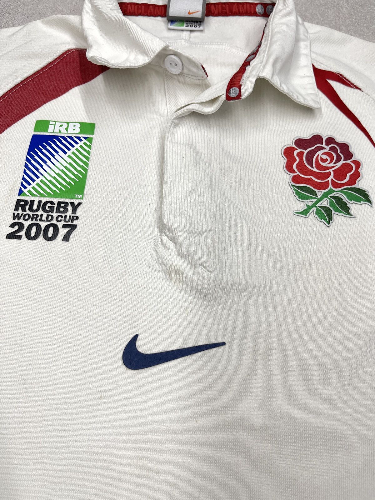Nike Vintage Nike England Rugby World Cup 2007 Long Sleeve Polo Size US M / EU 48-50 / 2 - 5 Thumbnail