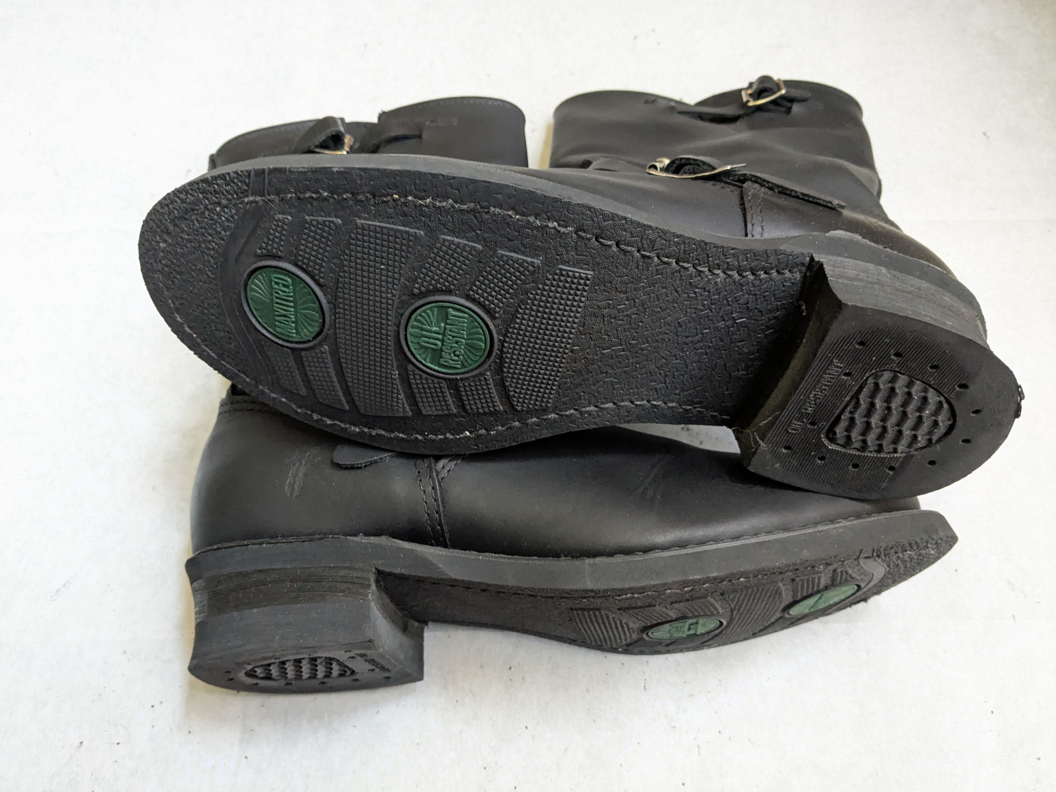 Frye Frye Engineer Boots Black Leather 11 M Buckle Strap Size US 11 / EU 44 - 19 Thumbnail