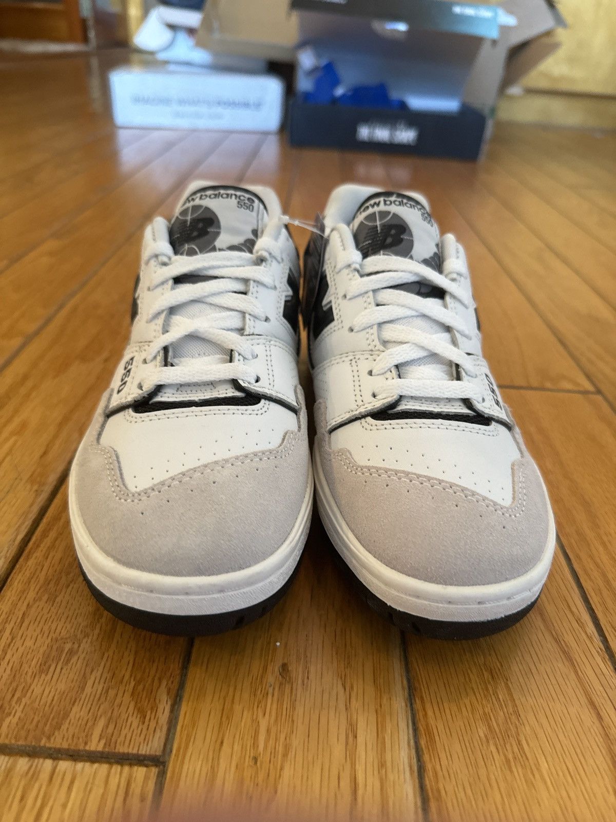 New Balance New Balance 550 Sea Salt Black Size US 7.5 / EU 40-41 - 3 Thumbnail