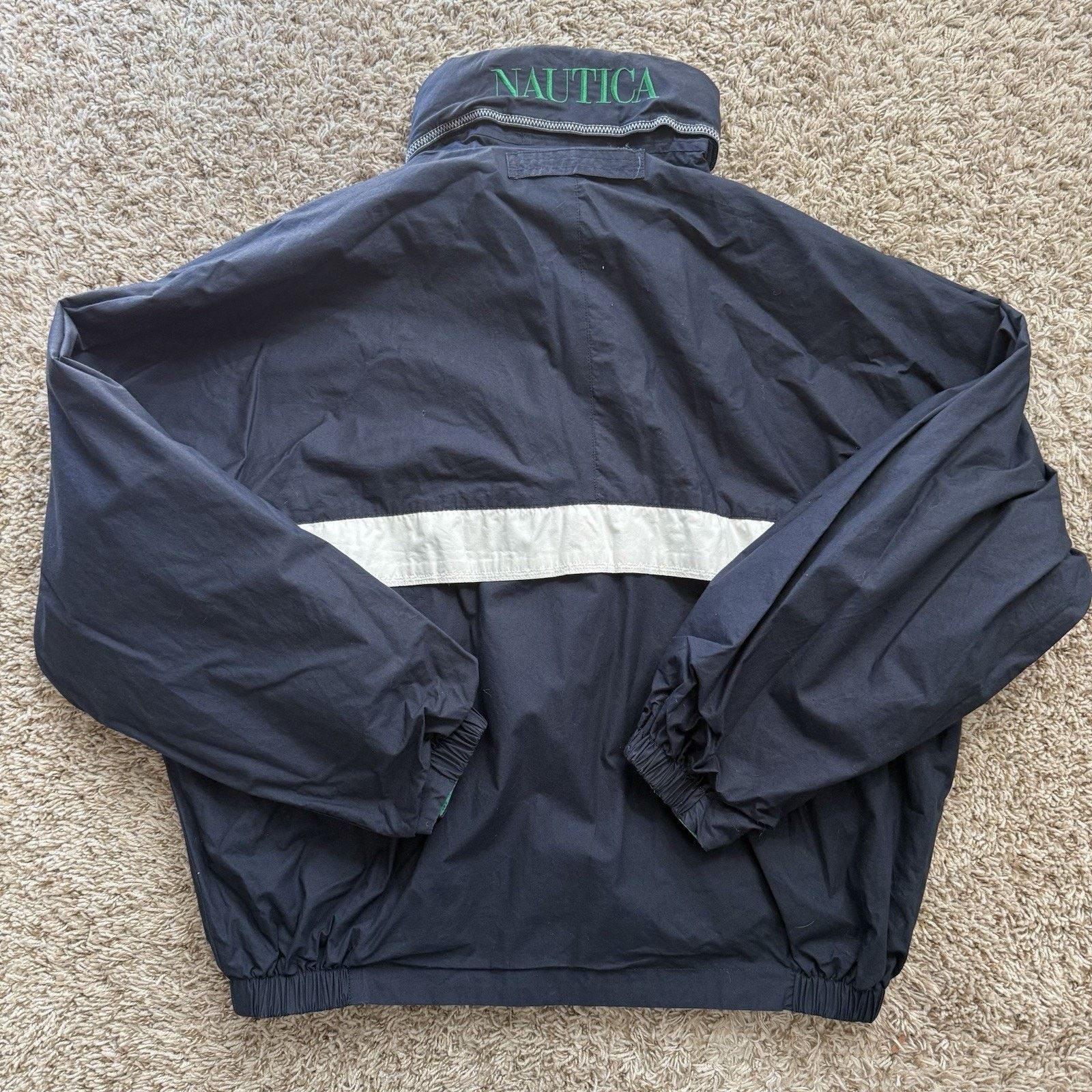 Nautica × Vintage Vintage 90’s Nautica Reversible Windbreaker Sailing Jacket Size US L / EU 52-54 / 3 - 9 Thumbnail