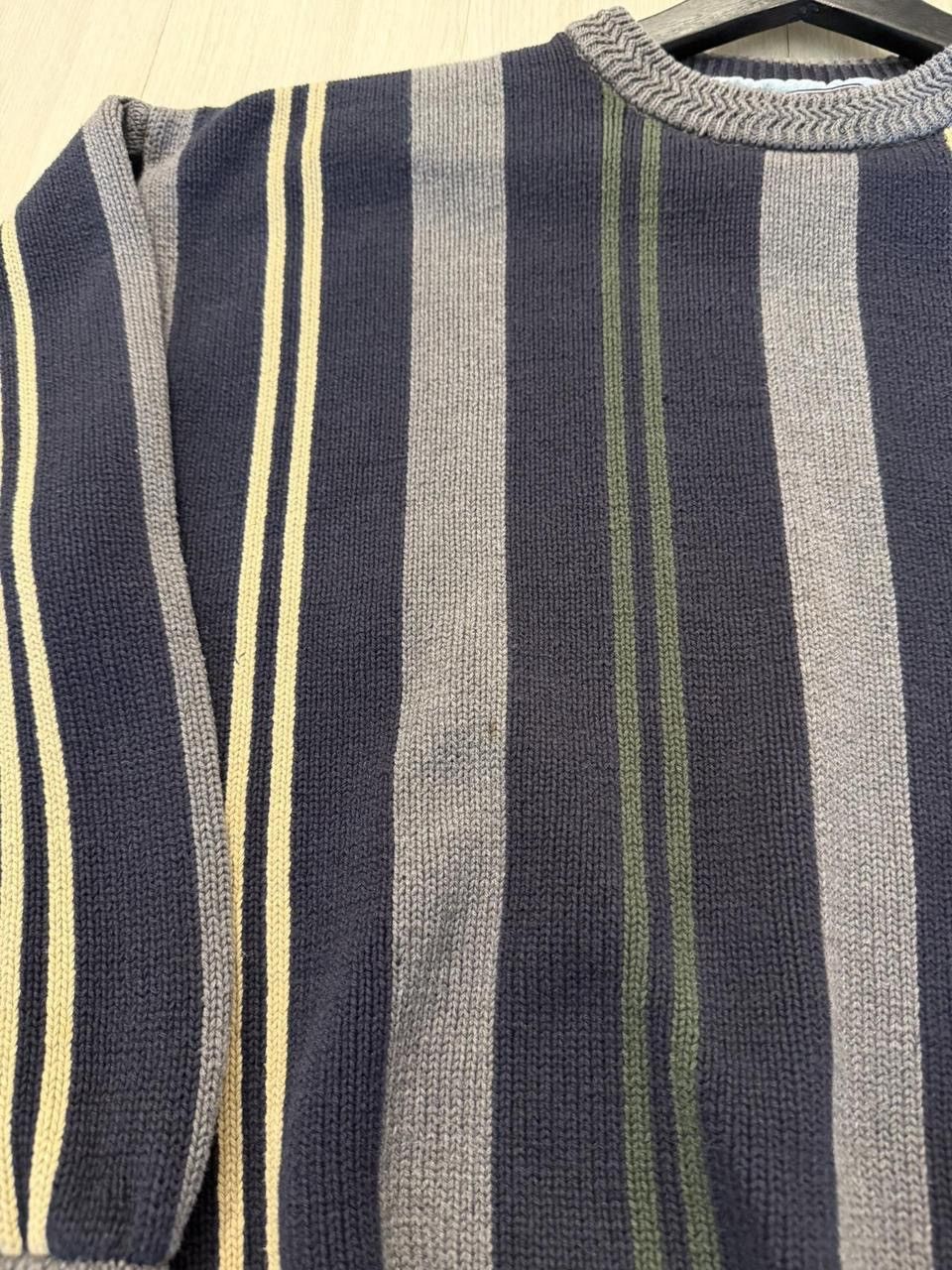 Other Woods & Gray 100% Cotton Heavyweight Striped Sweater Size US M / EU 48-50 / 2 - 3 Thumbnail