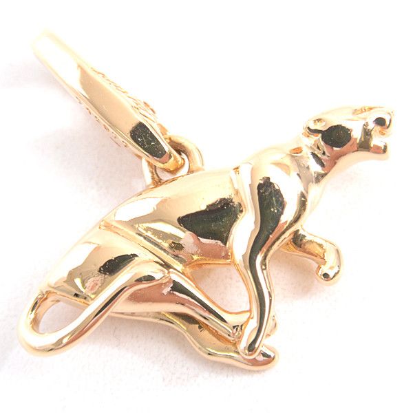 Cartier Cartier Cartier Panthere Pendant Charm 750YG Yellow Gold Metal Pendant in Great Condition Size ONE SIZE - 1 Thumbnail
