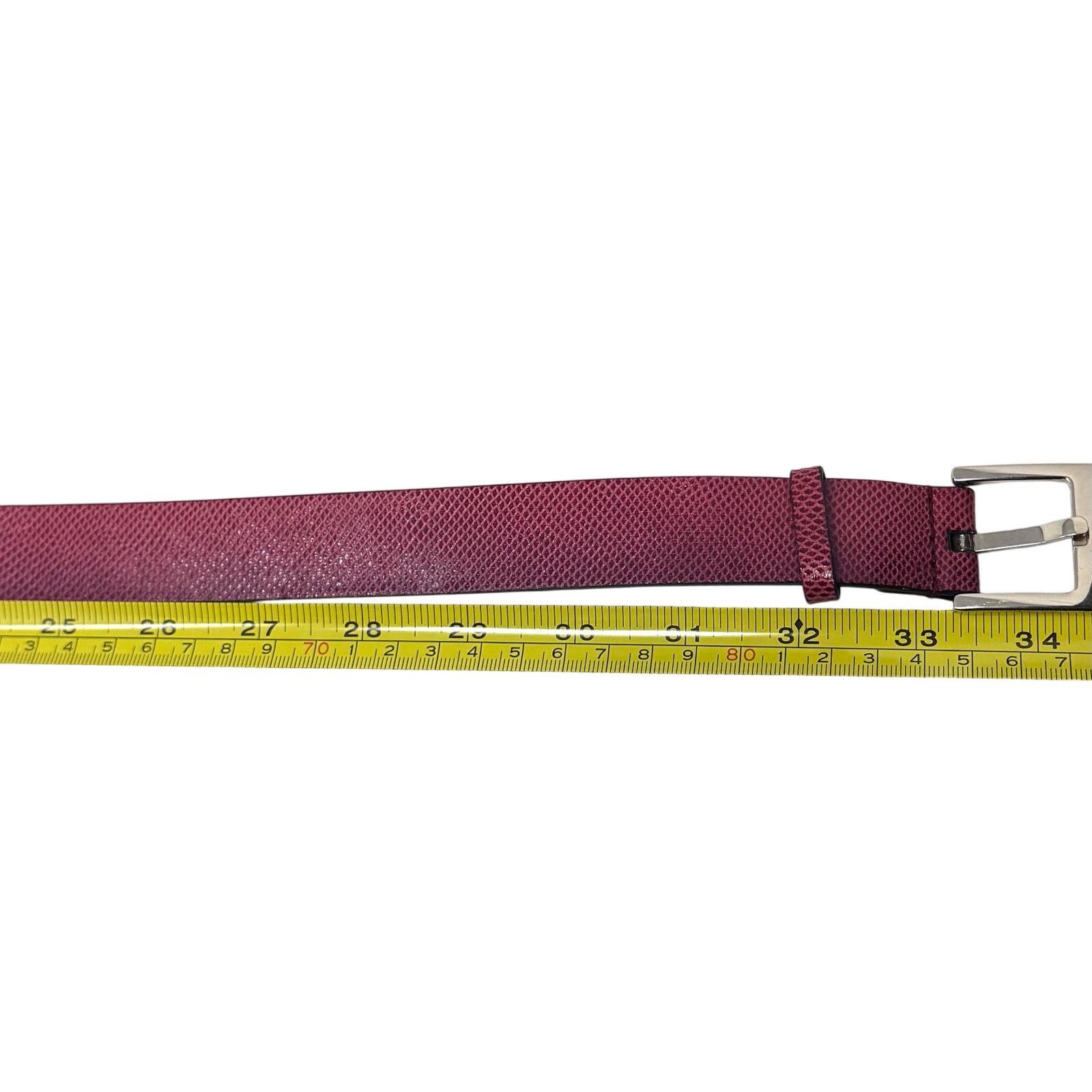 Gucci Gucci Red Lizard Skin Belt Size ONE SIZE - 13 Thumbnail