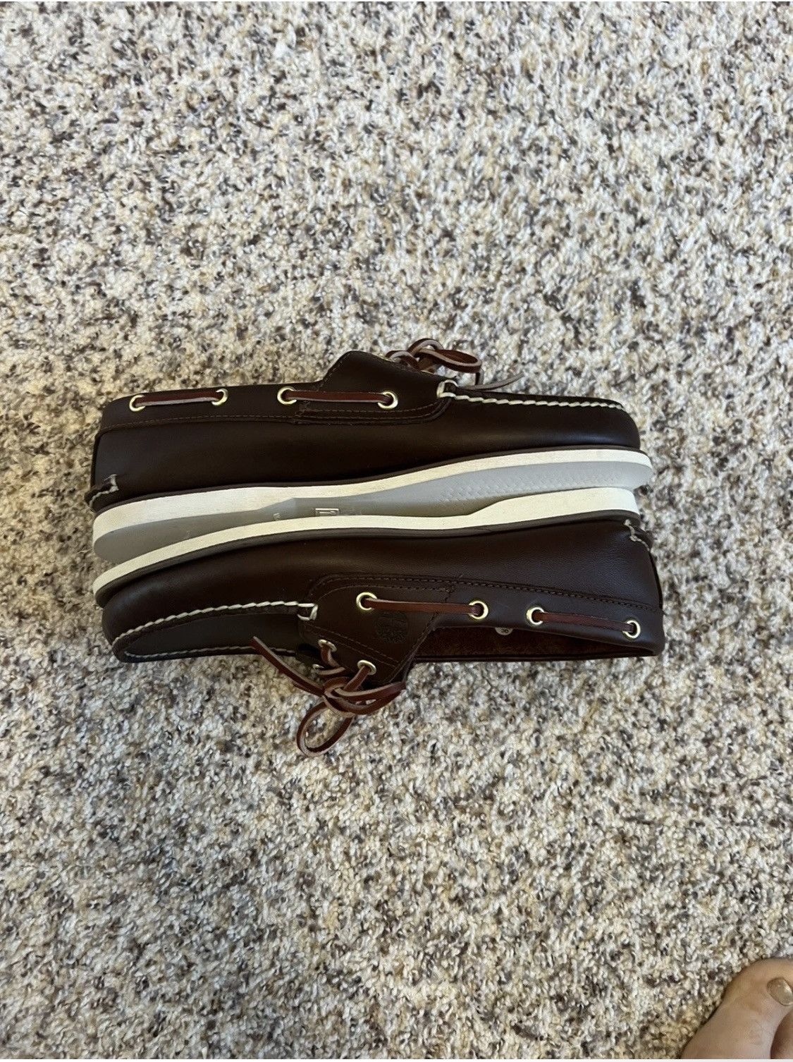 Timberland Mens NewTimberland Lug Sole Boat Shoe 3-Eyelet Brown Size 9 Size US 9 / EU 42 - 3 Thumbnail
