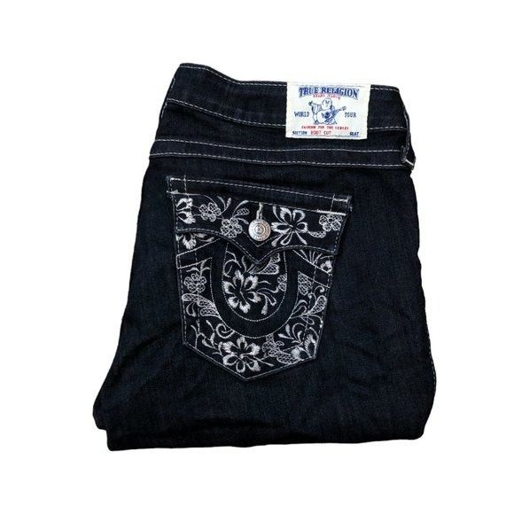 True Religion Vintage True Religion Jeans Size 32 BOOT CUT Embroidered Size US 32 / EU 48 - 5 Thumbnail