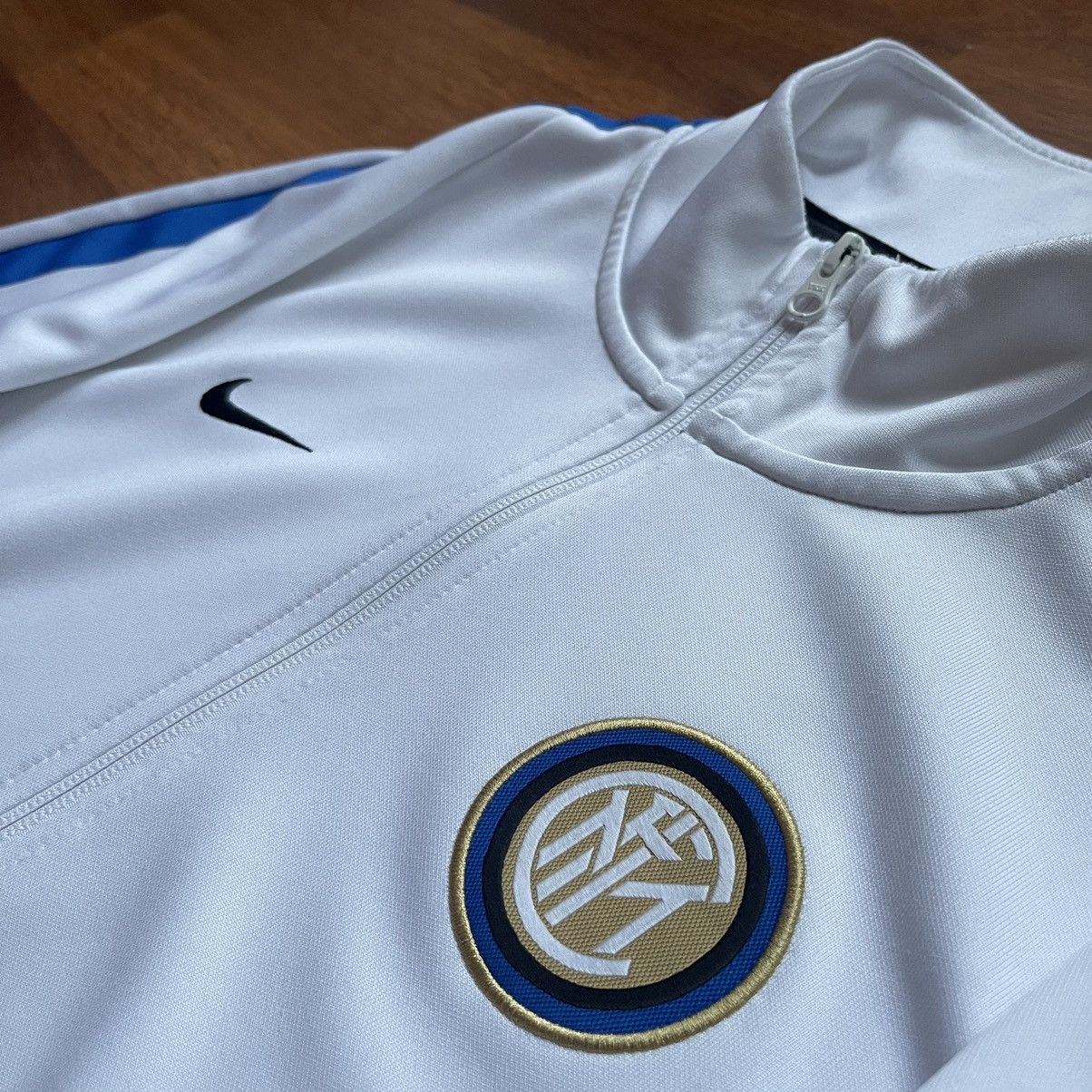 Nike INTER MILAN NIKE N98 2017/2018 FOOTBALL SOCCER ANTHEM JACKET Size US S / EU 44-46 / 1 - 3 Thumbnail
