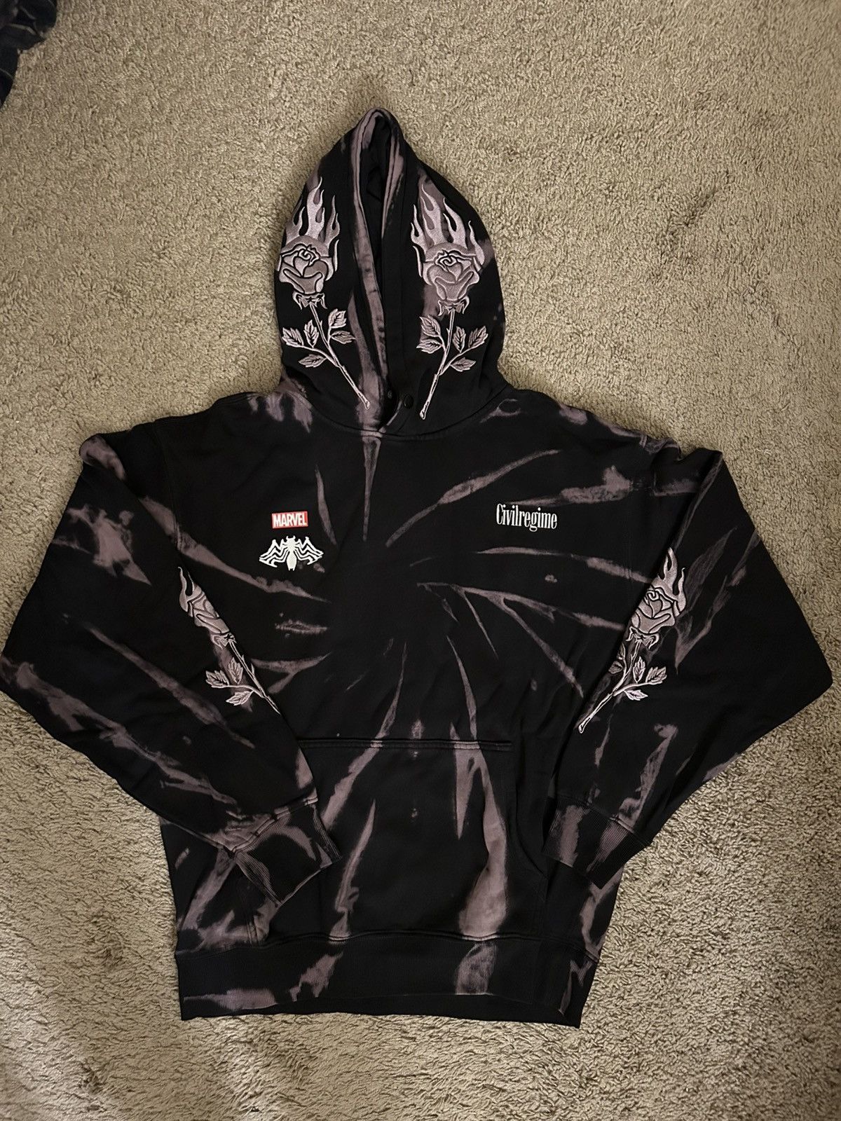 Civil Regime Civil Regime X Marvel Venom Storms Web Of Chaos Snap Hoodie Size US L / EU 52-54 / 3 - 1 Thumbnail