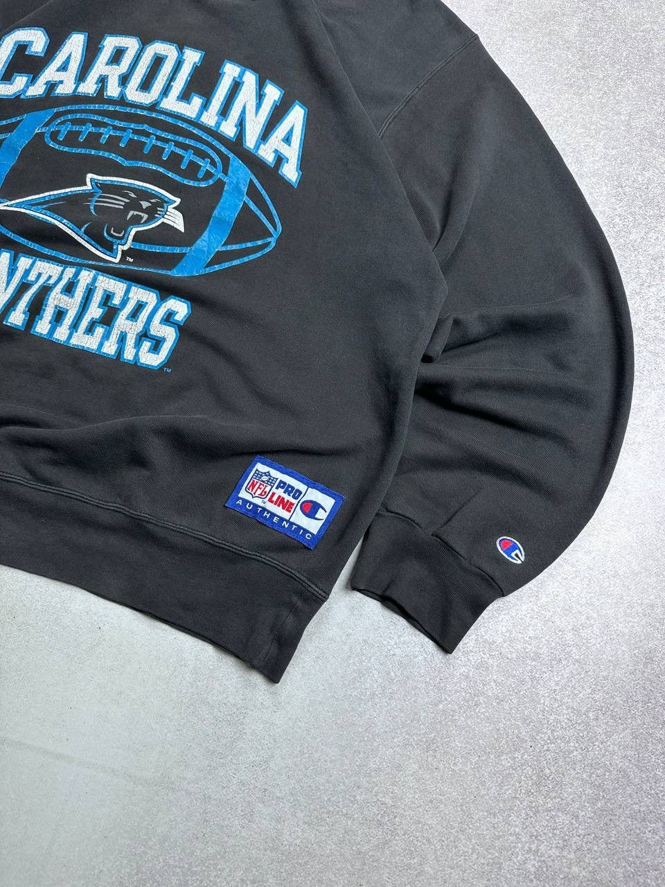 Champion Vintage 1996 Carolina Panters Boxy Sweatshirt Y2K L Size US L / EU 52-54 / 3 - 3 Thumbnail