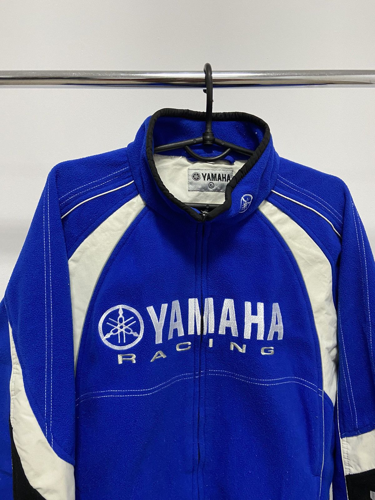 Vintage × Yamaha Yamaha Moto Racing Vintage Big Logo Sweatshirt Zip Jacket Size US XL / EU 56 / 4 - 2 Thumbnail