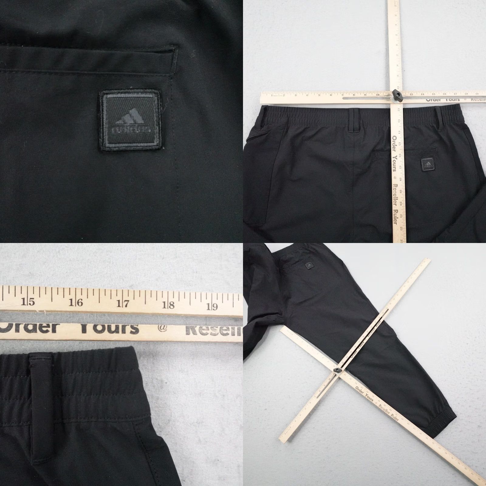 Adidas Adidas Mens Pants Black Performance Golf Clima Tapered Chino Joggers 33x32 Size US 33 - 8 Thumbnail