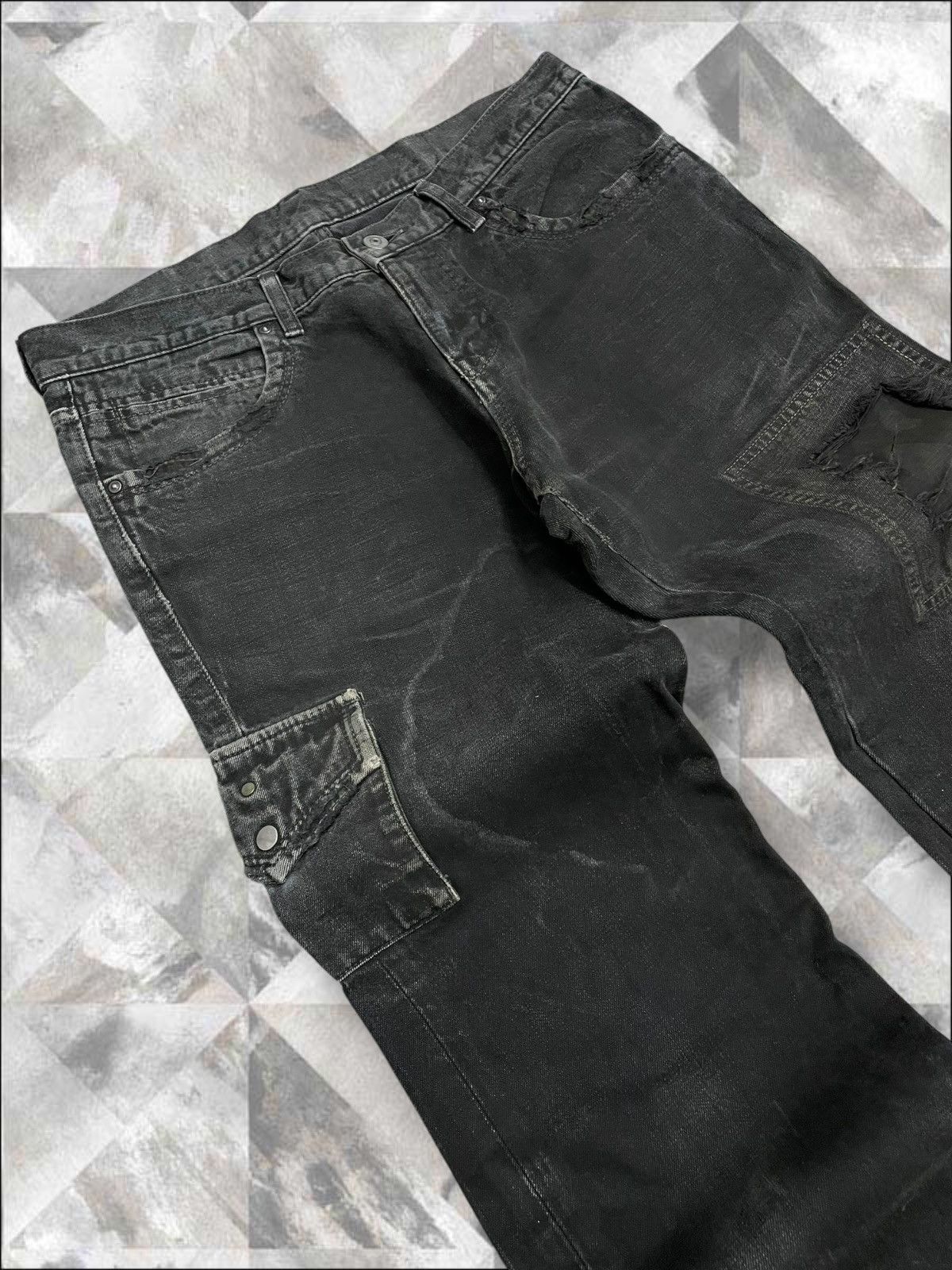 ABAHOUSE Vintage 1990s Japan Designer Abahouse Distressed Denim Size US 32 / EU 48 - 7 Thumbnail
